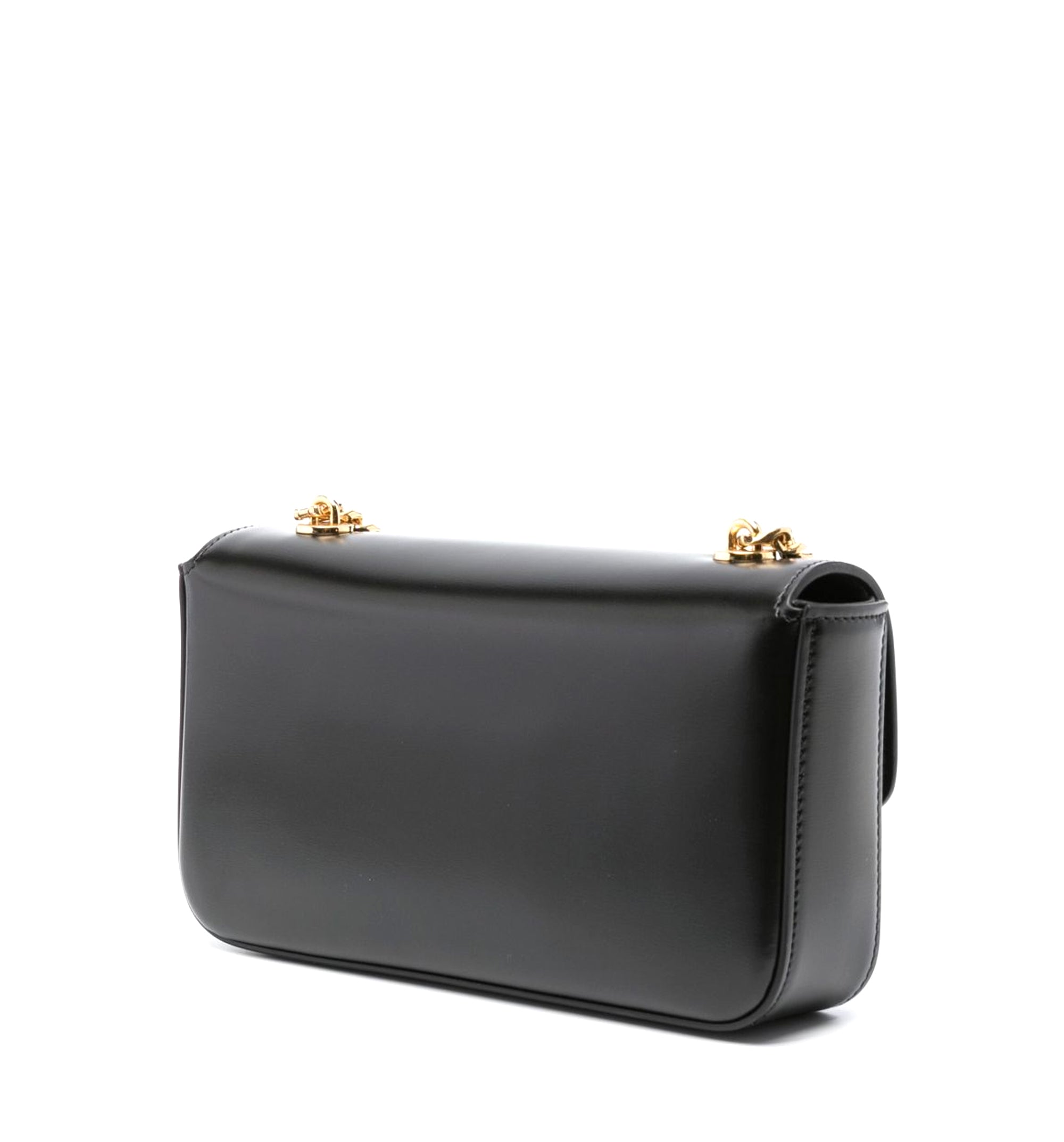 Chain Shoulder Bag Triomphe in Shiny Calfskin - Black