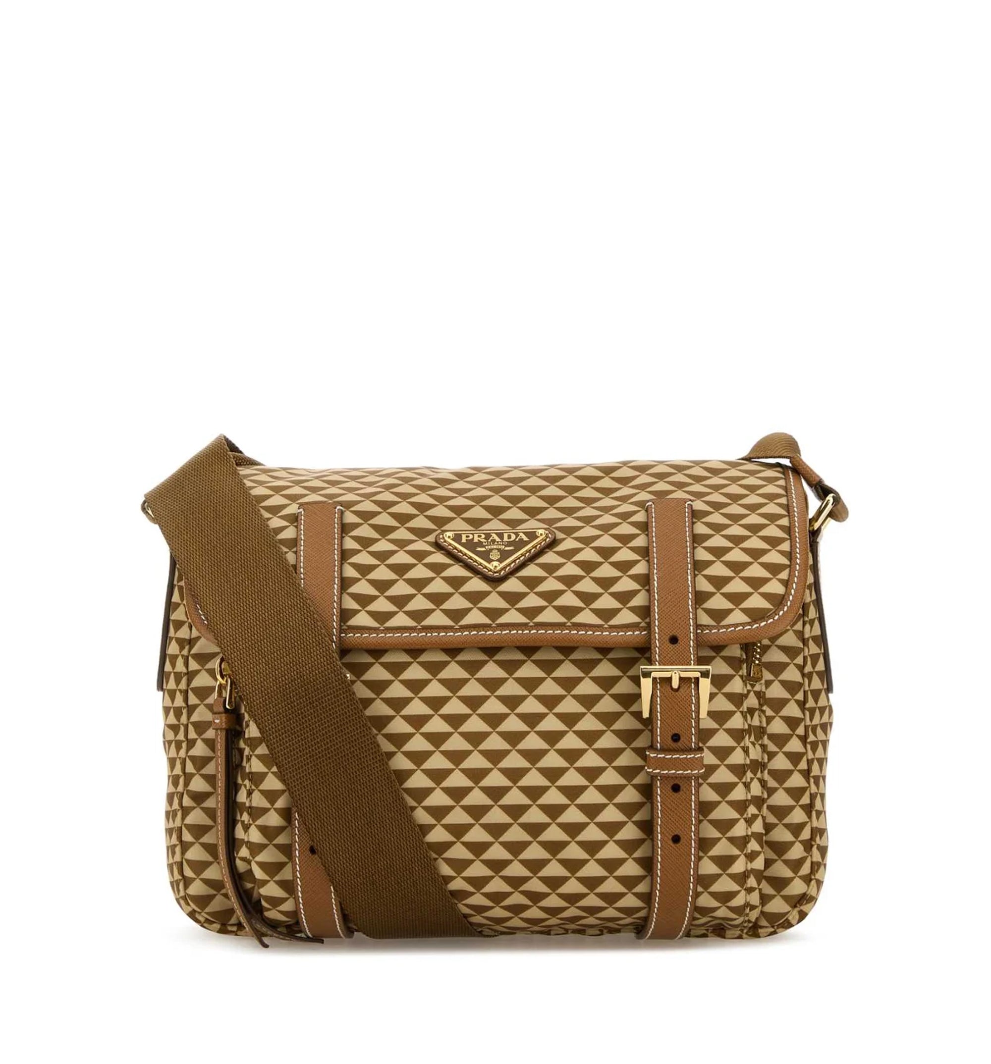 Re-Nylon Foldover Top Crossbody Bag
