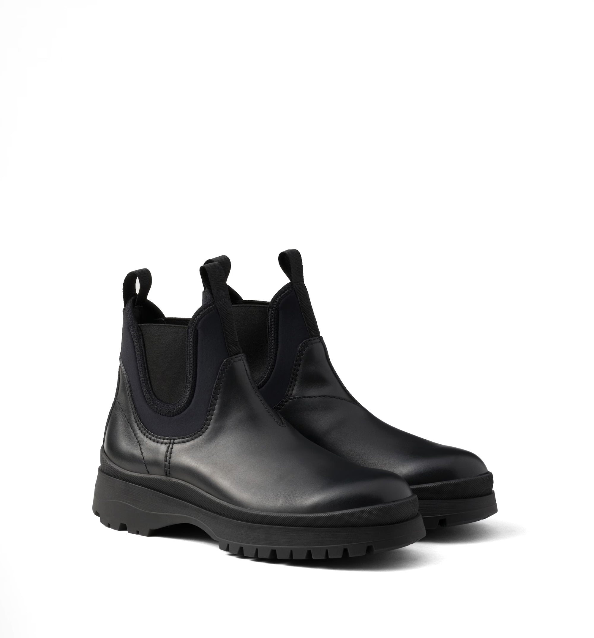 Leather and stretch fabric Brixxen boots