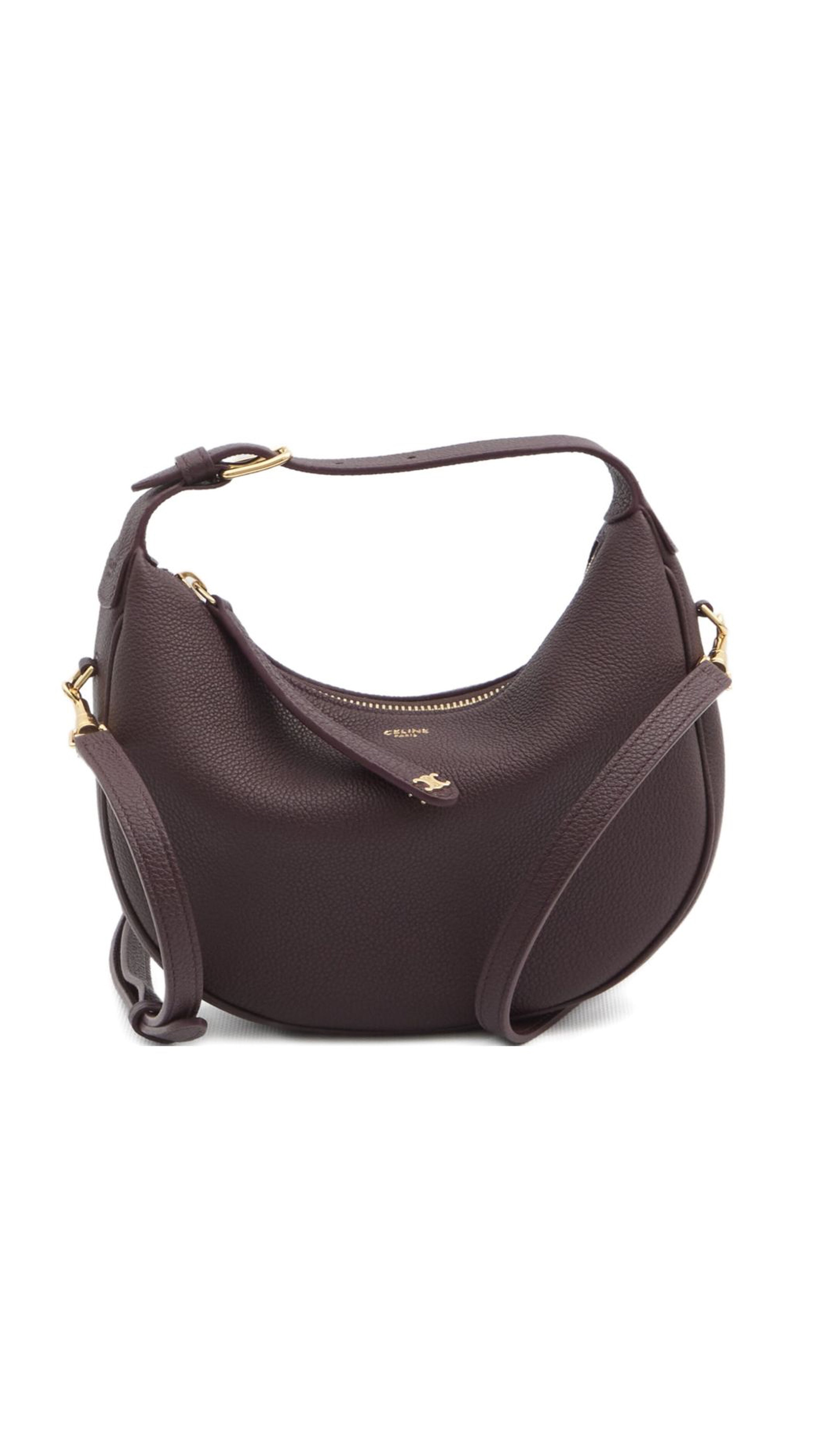 Teen Lulu Bag in Grained Calfskin - Deep Burgundy