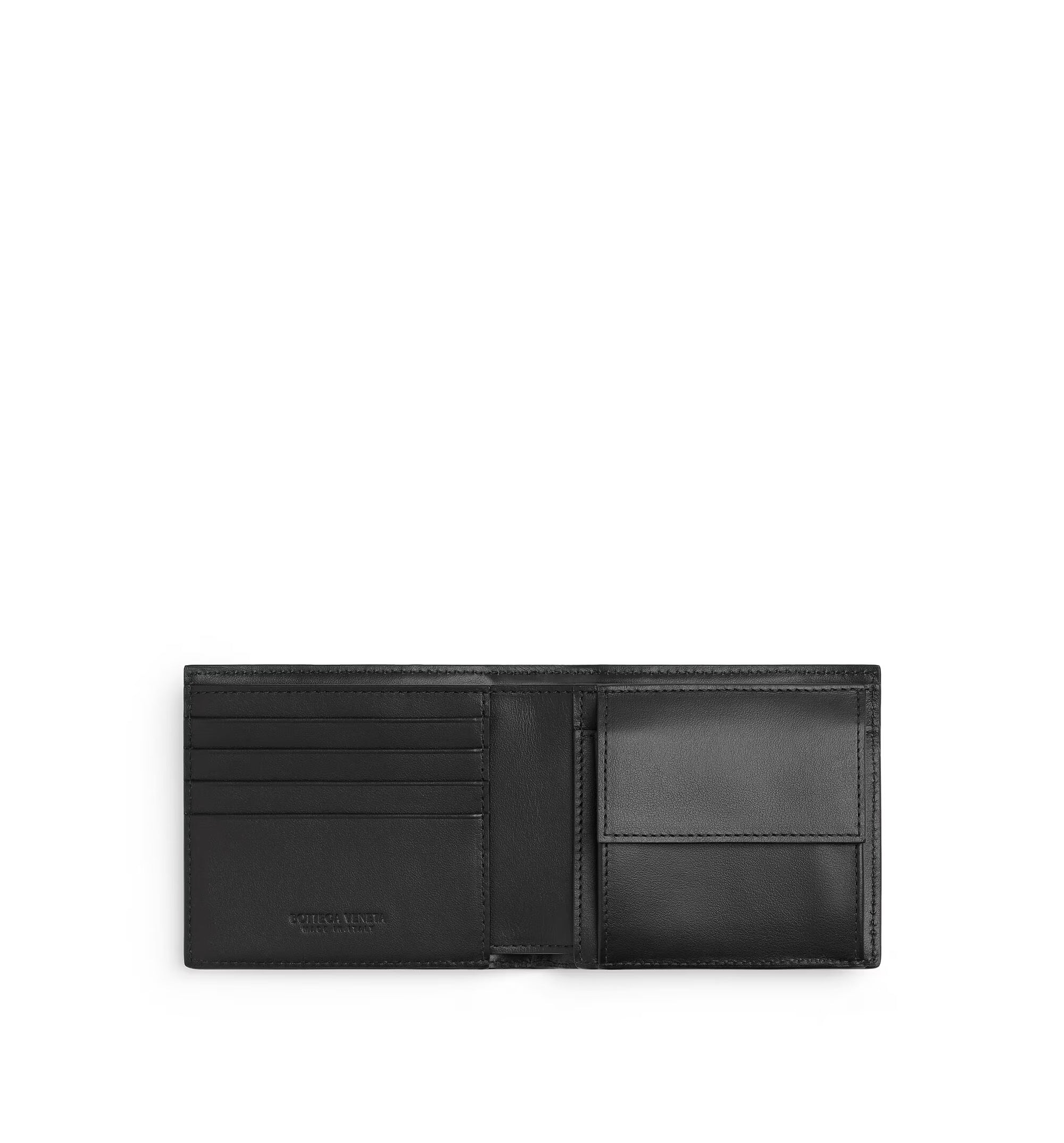 Intrecciato Bi-Fold Wallet With Coin Purse