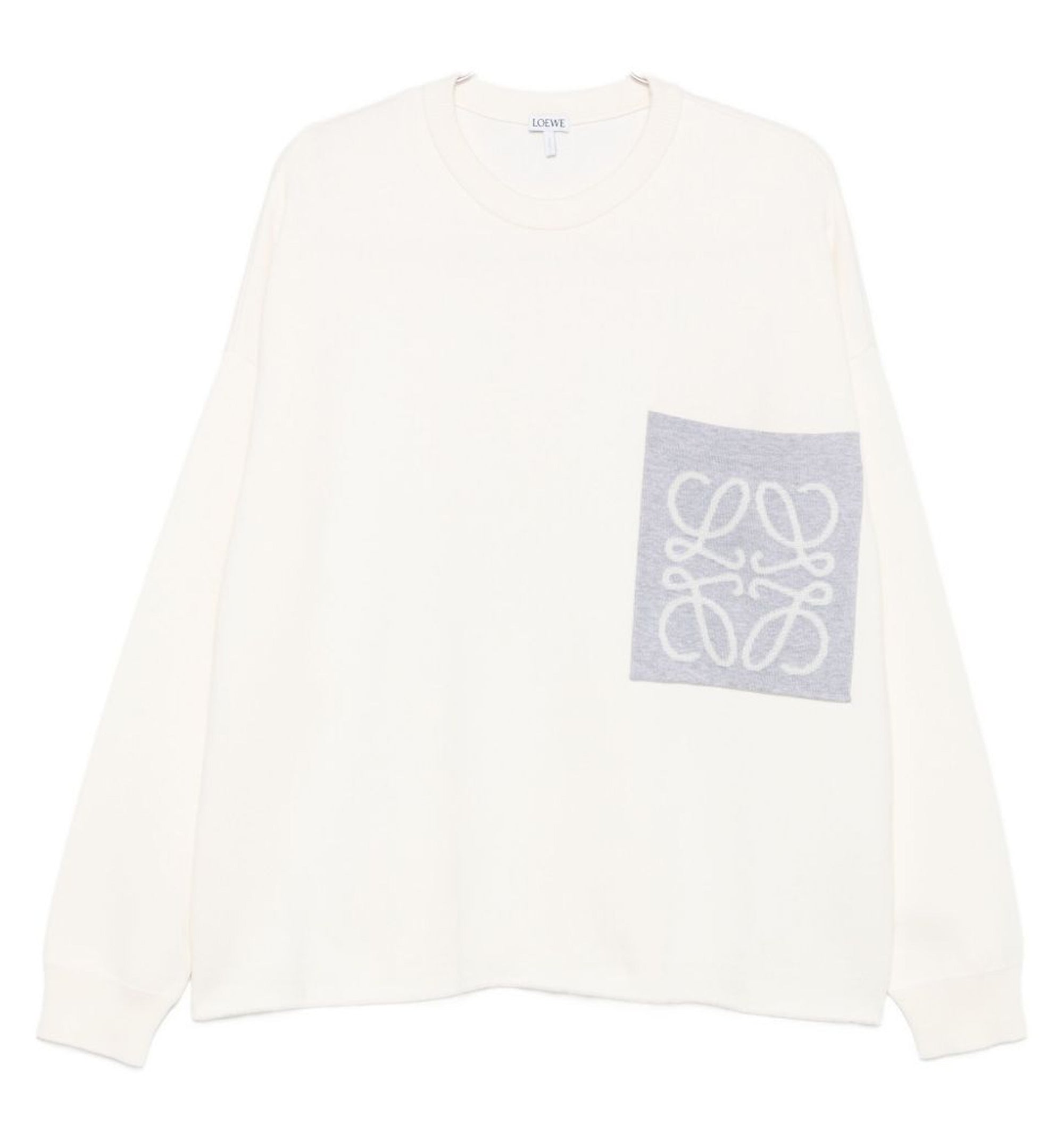 Anagram Pocket Sweater In Cotton Blend