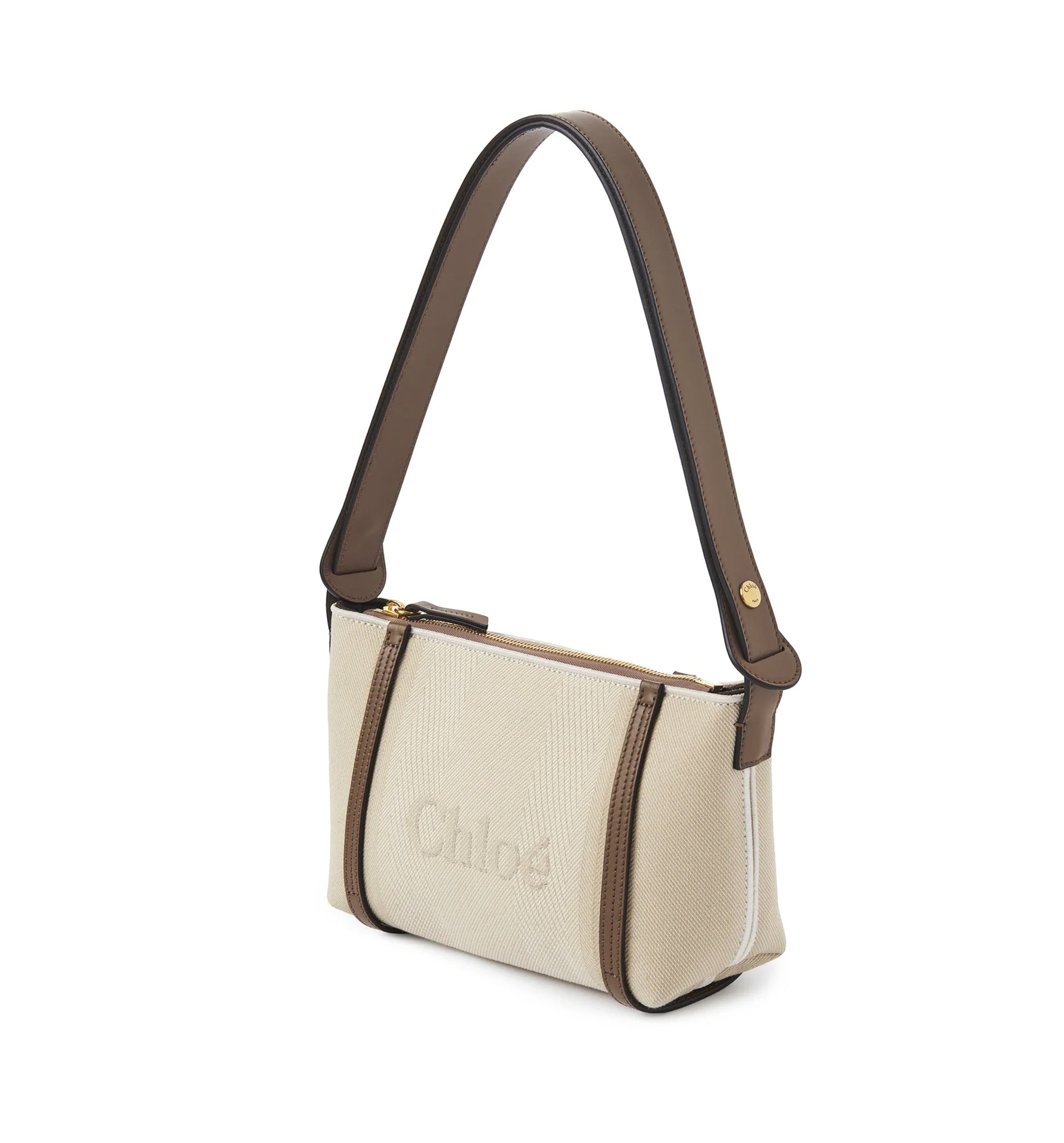 Chloé Carry Shoulder Bag In Canvas