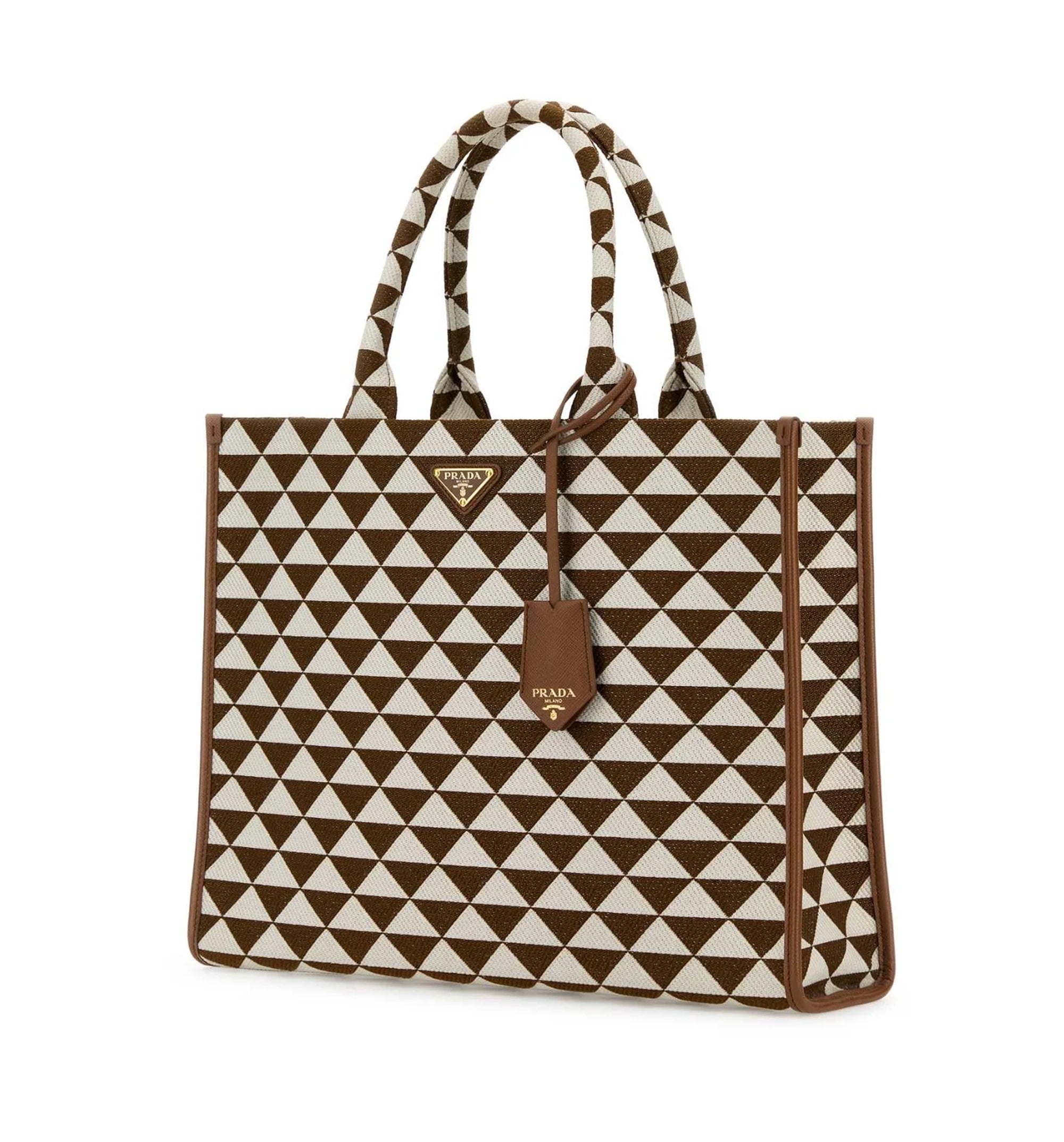 Embroidered Fabric Large Symbole Shopping Bag