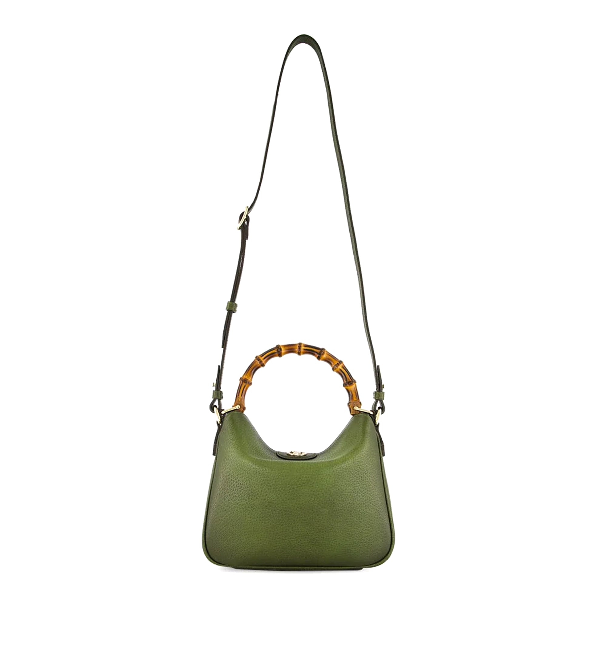 Leather Diana Medium Top Handle Bag