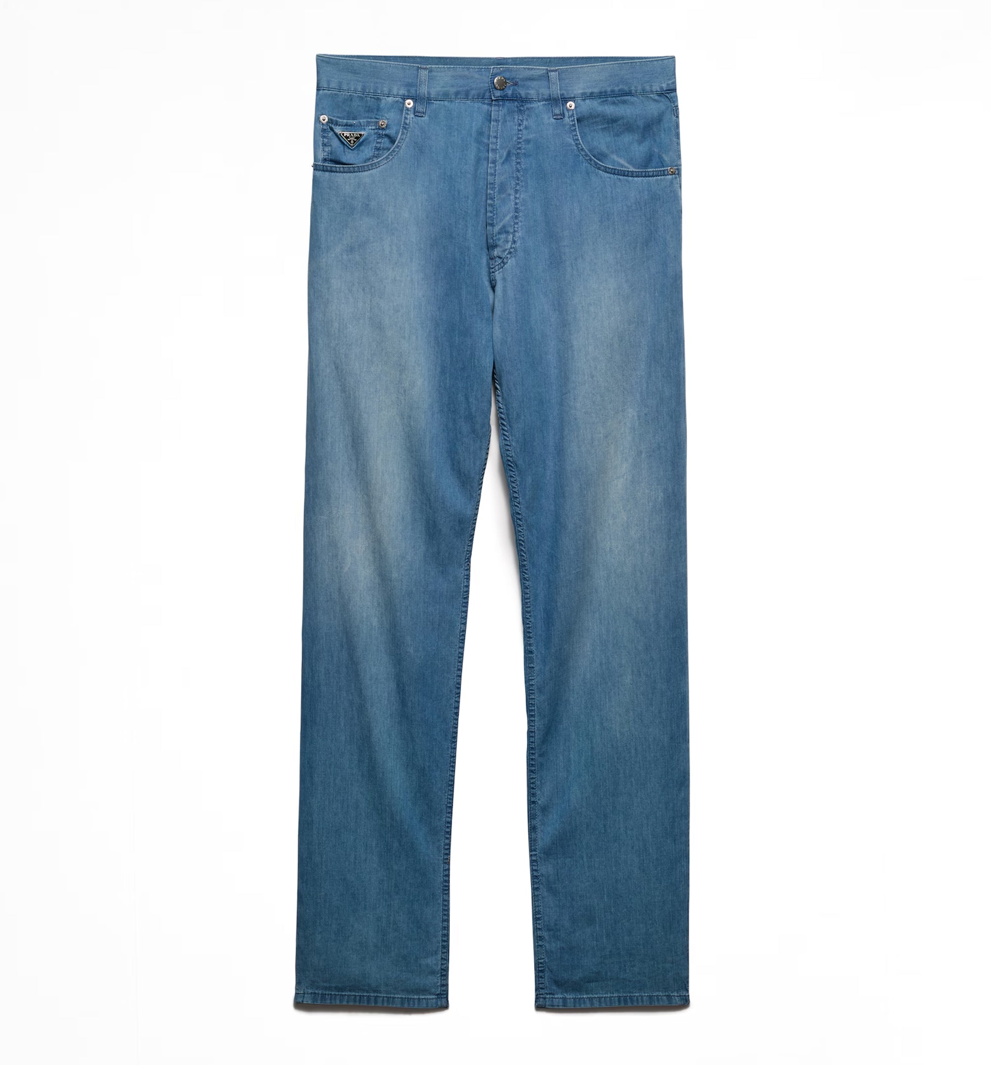 Light denim five-pocket jeans