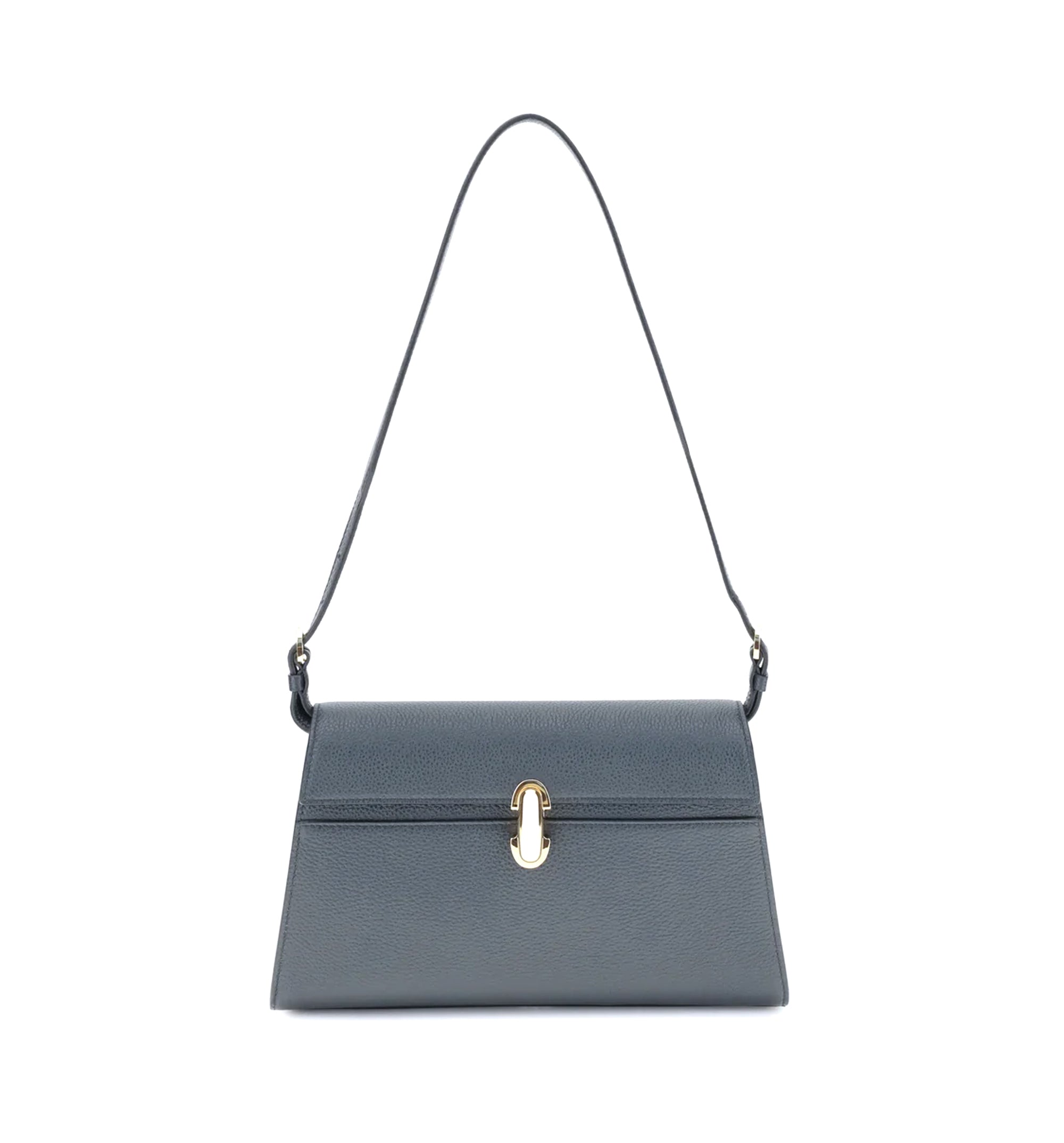 Symmetry Shoulder Bag in Grained Leather