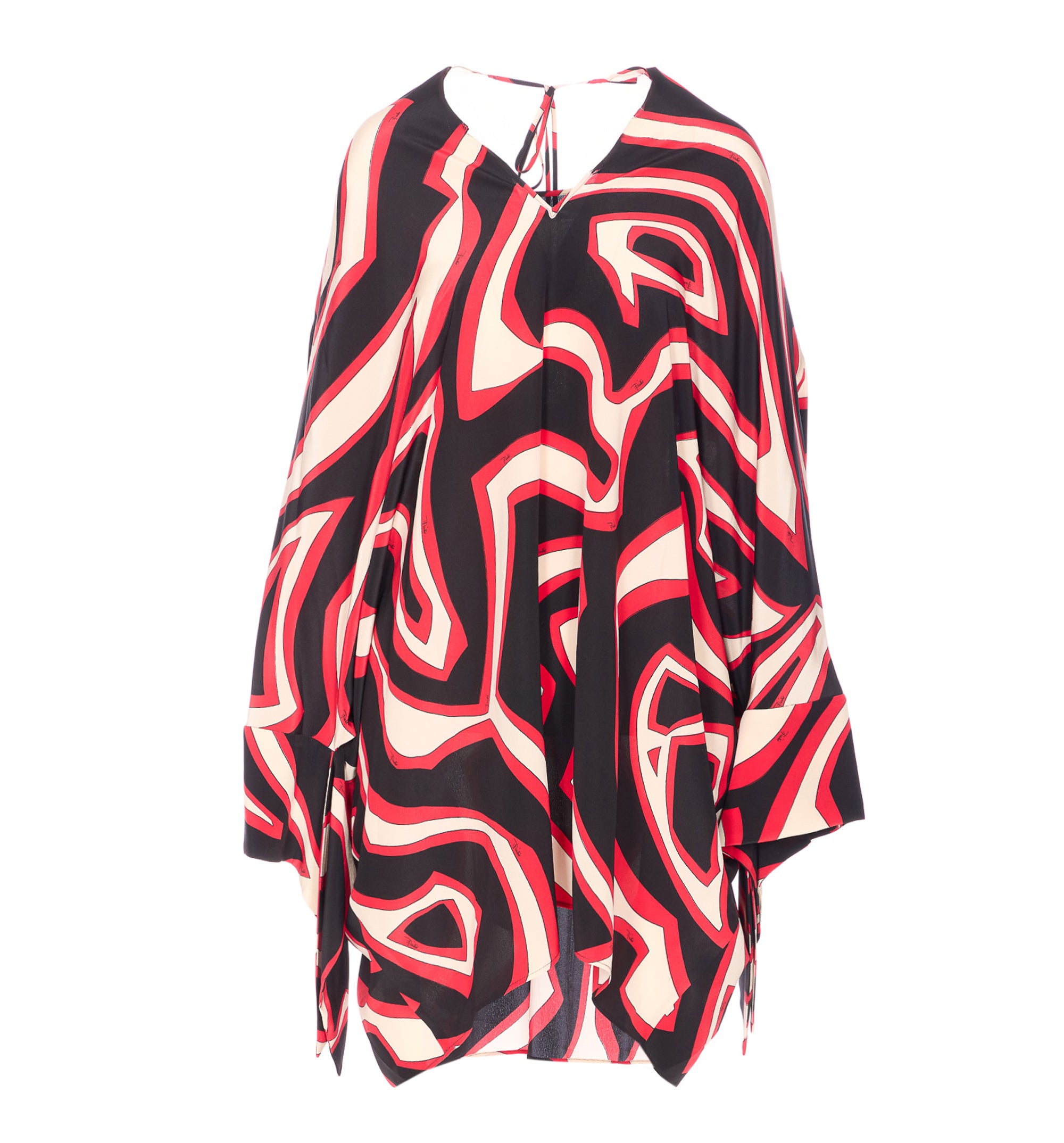 Labirinto Print Long Kaftan - Multicolour