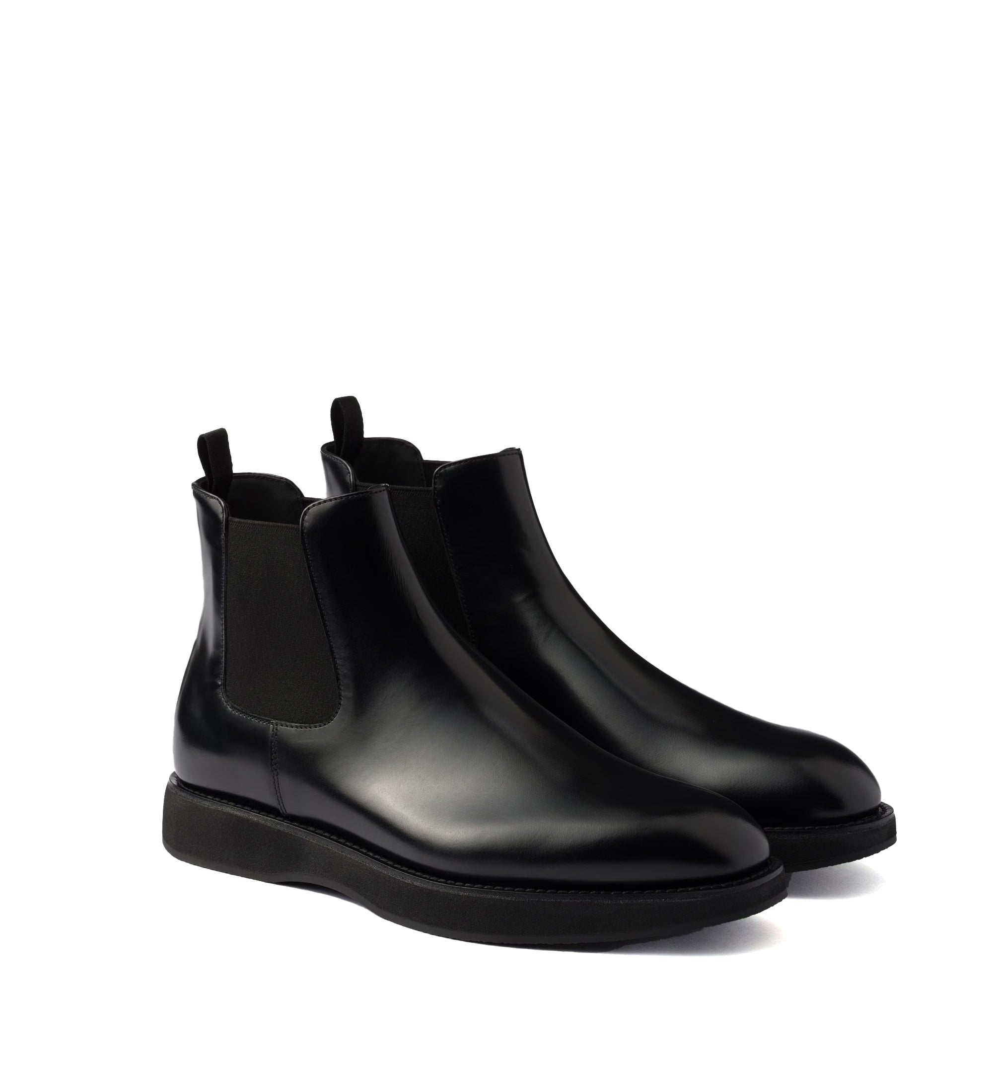 Brushed leather Chelsea boots