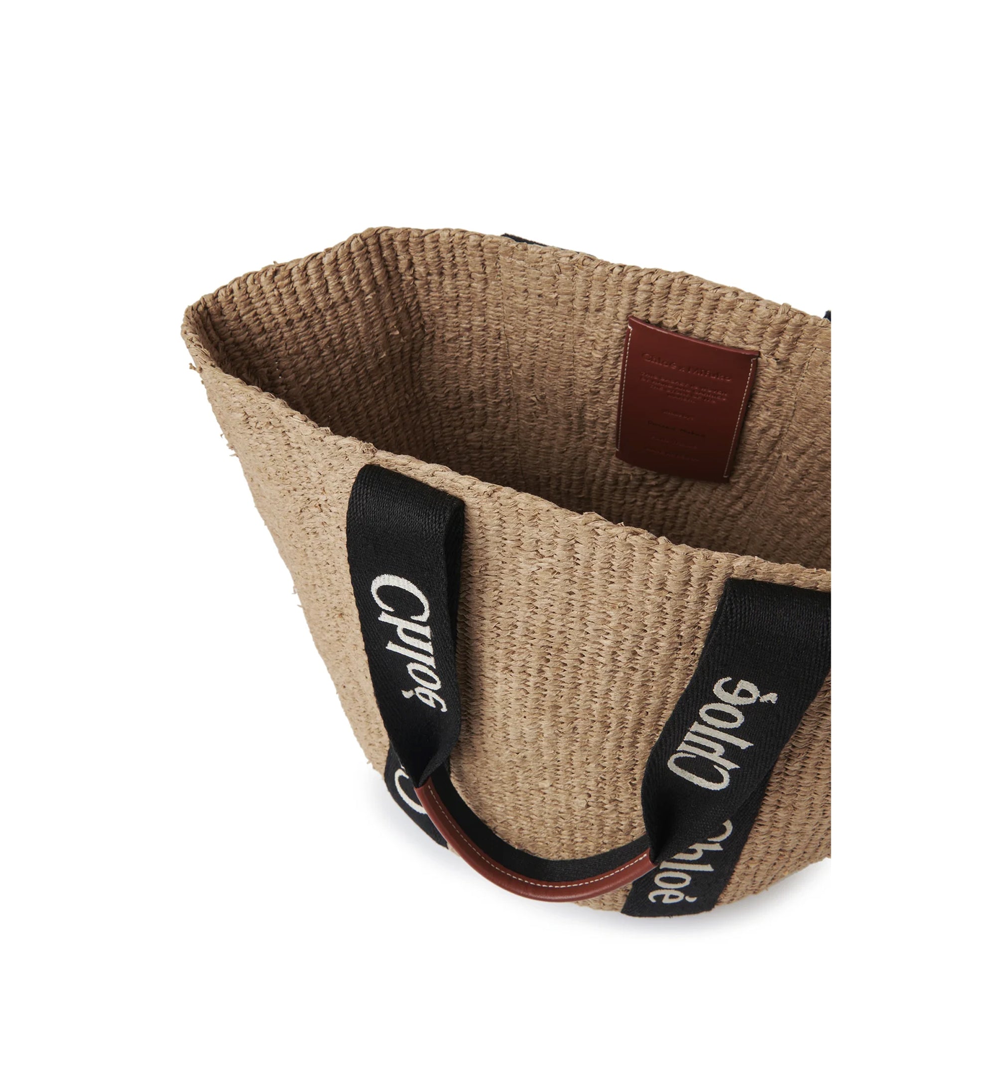 Large Woody Basket In Natural Fibers