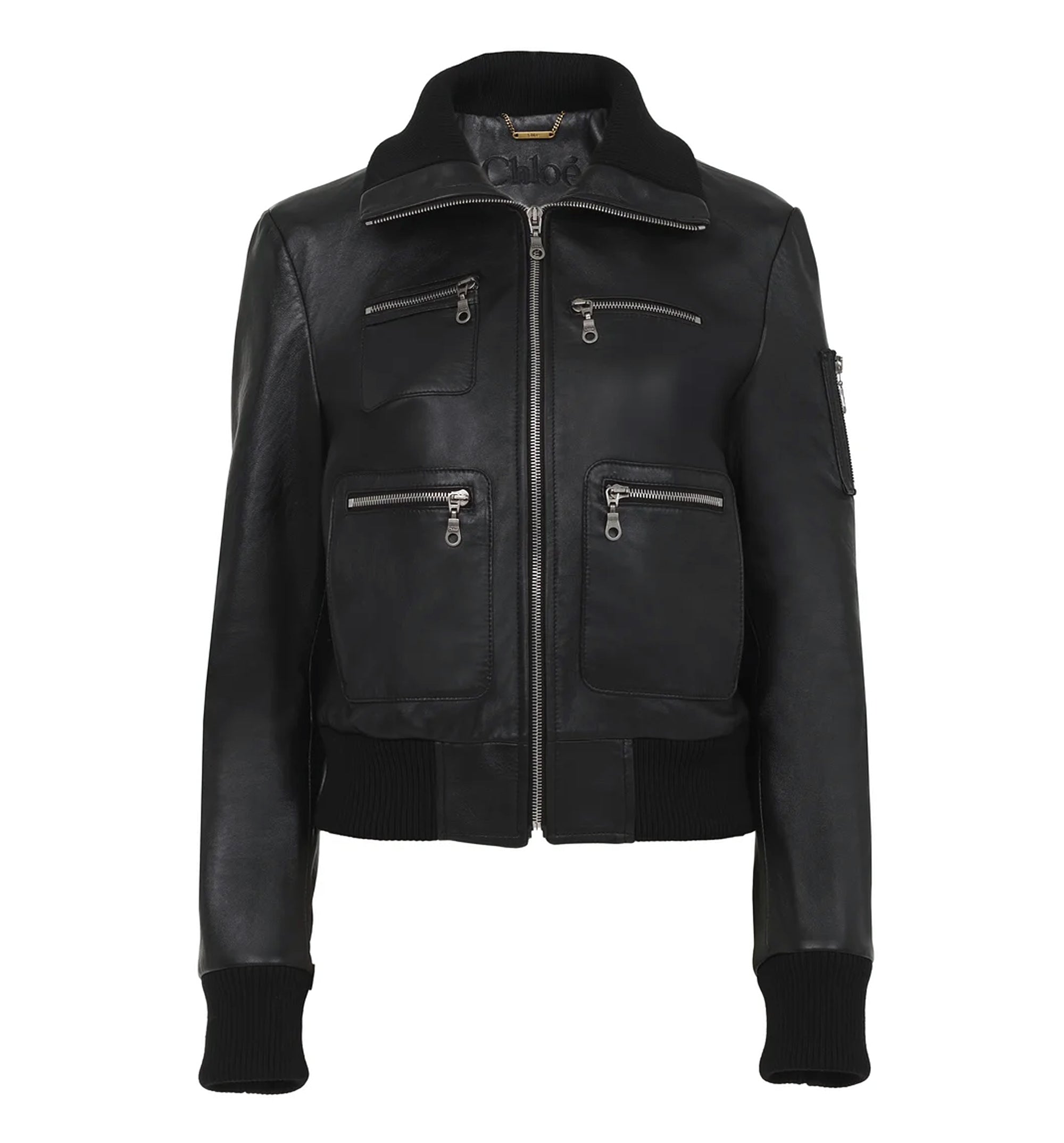 Short Blouson In Leather