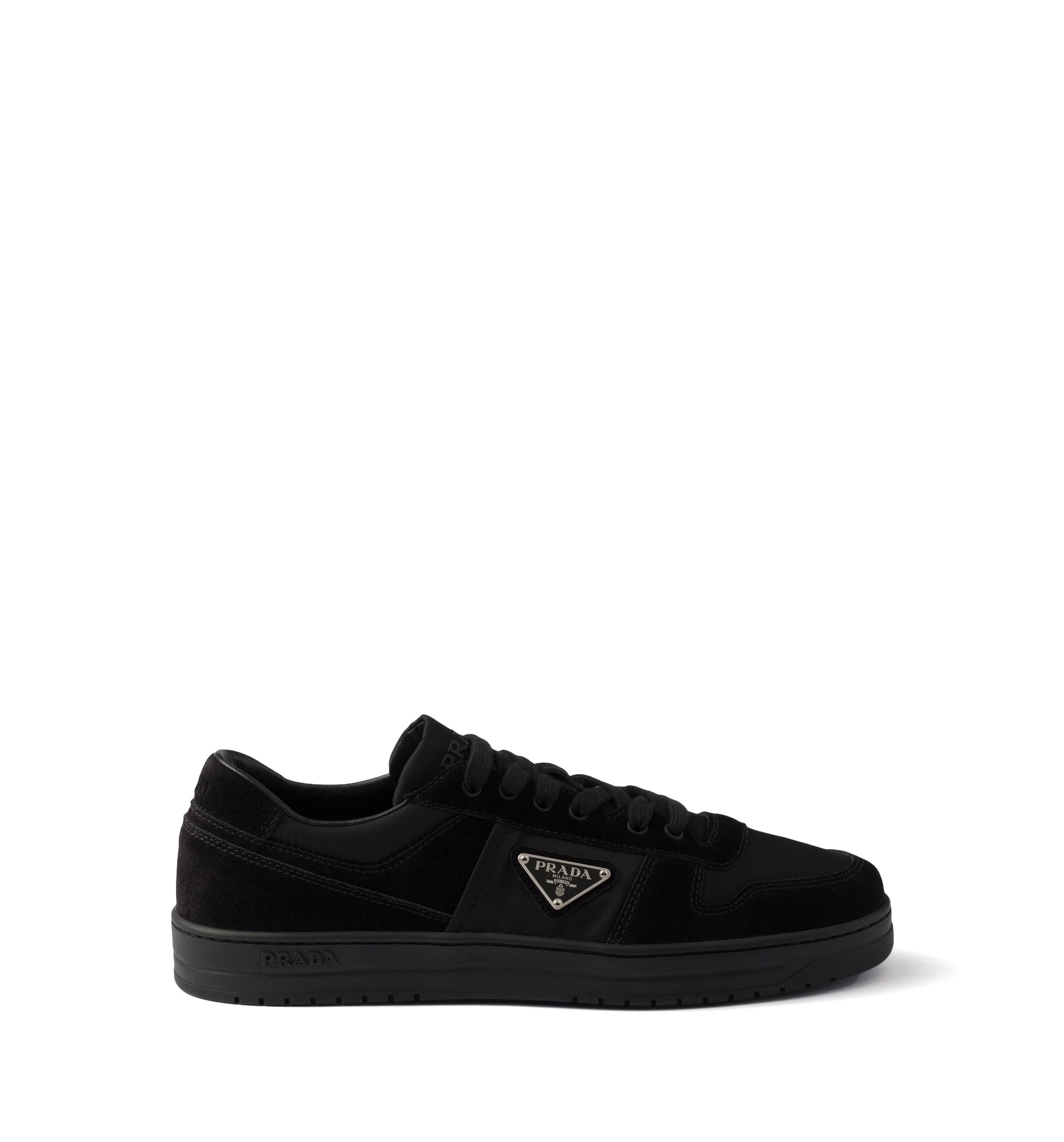 Downtown Re-Nylon and suede sneakers