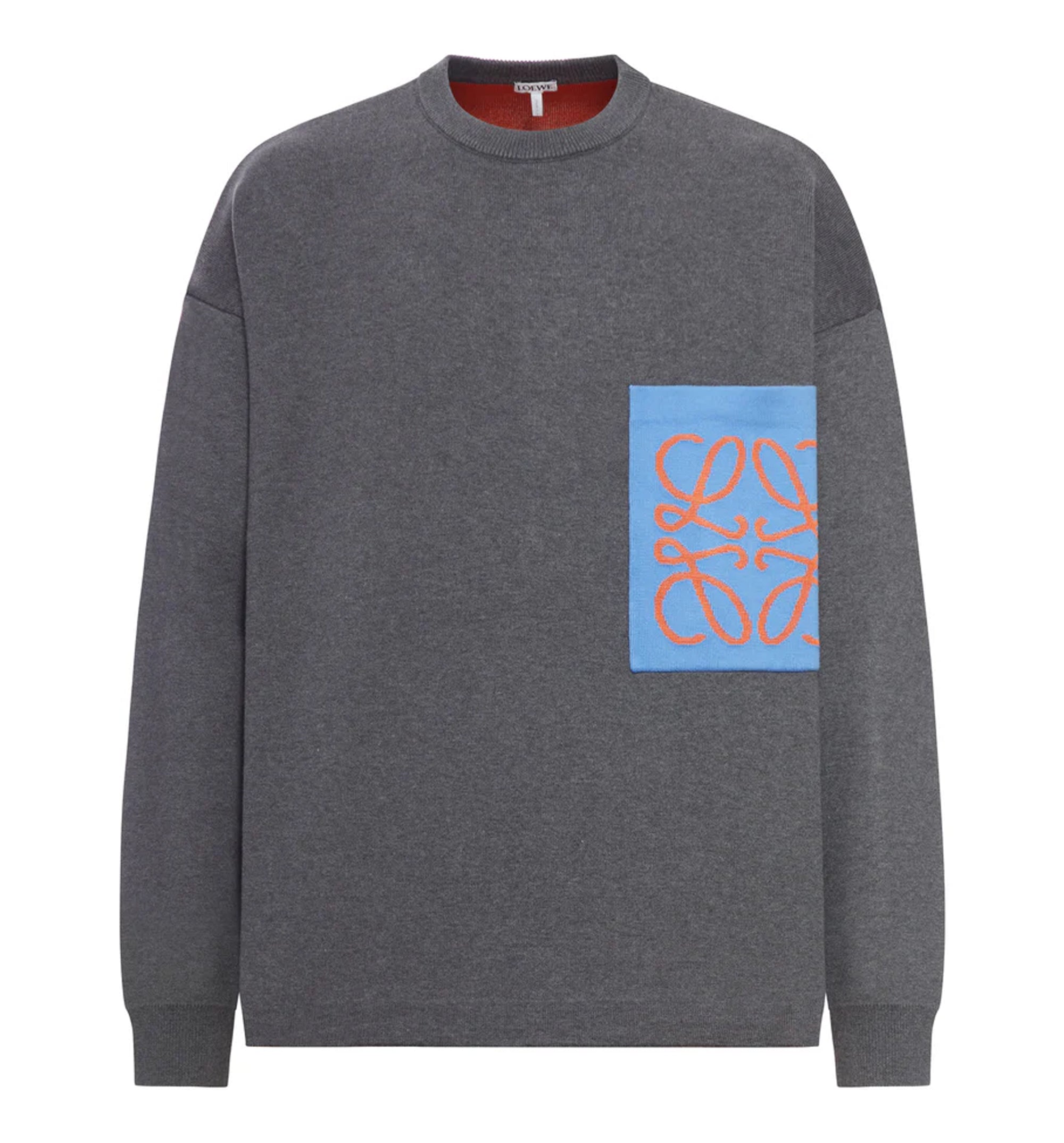 Anagram Pocket Sweater In Cotton Blend