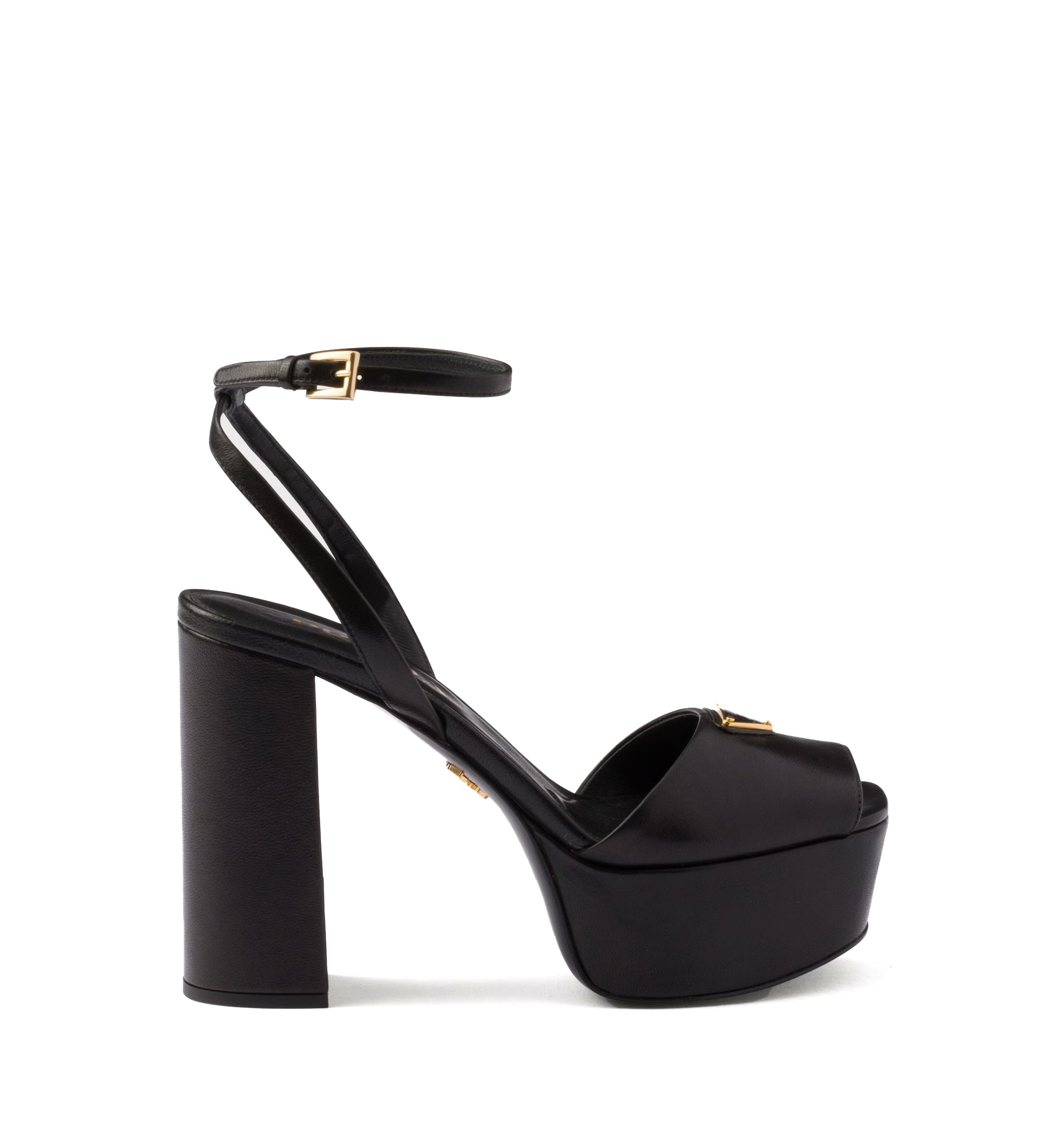 Nappa leather platform sandals