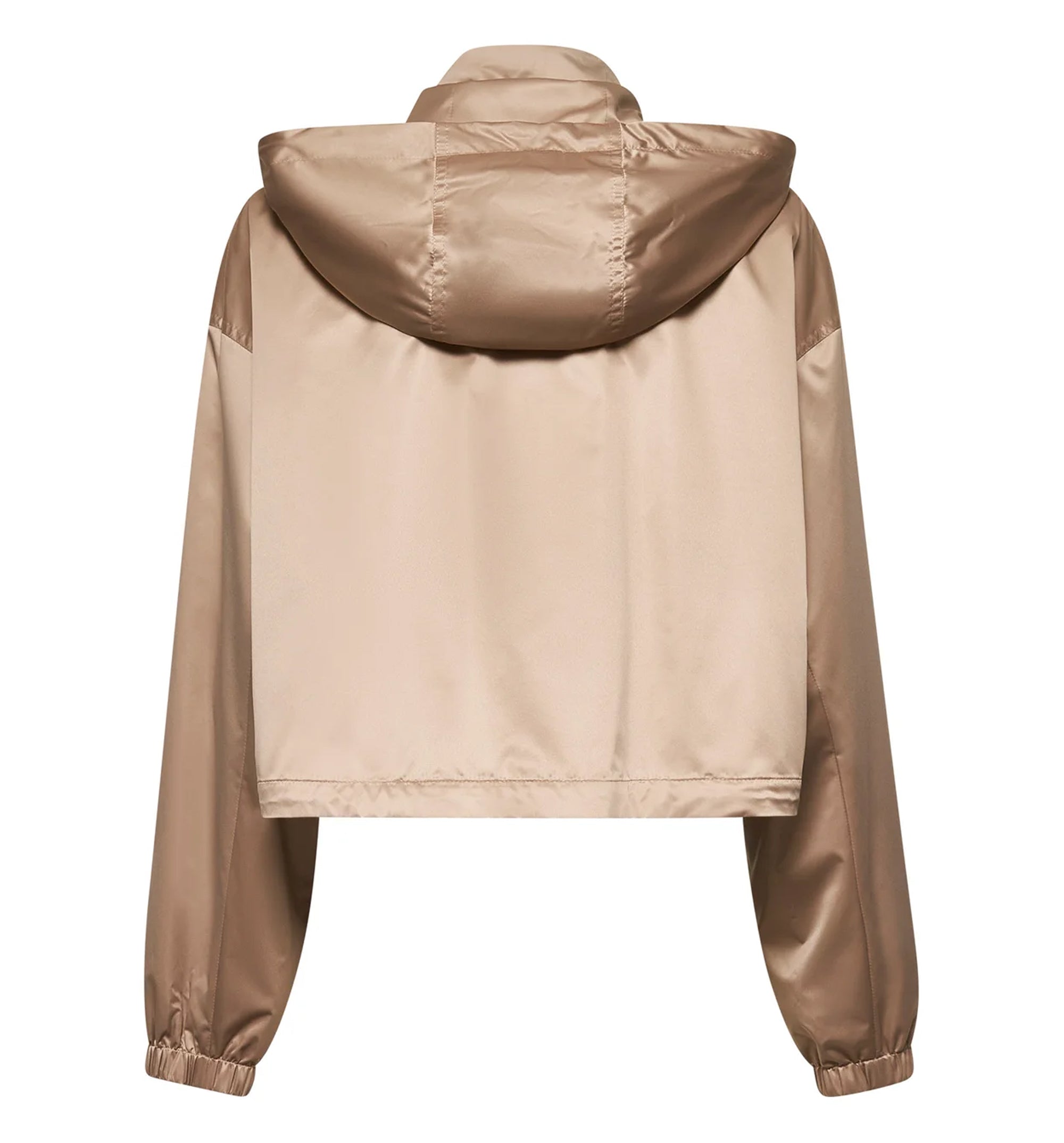 Hooded Drawstring Cropped Jacket