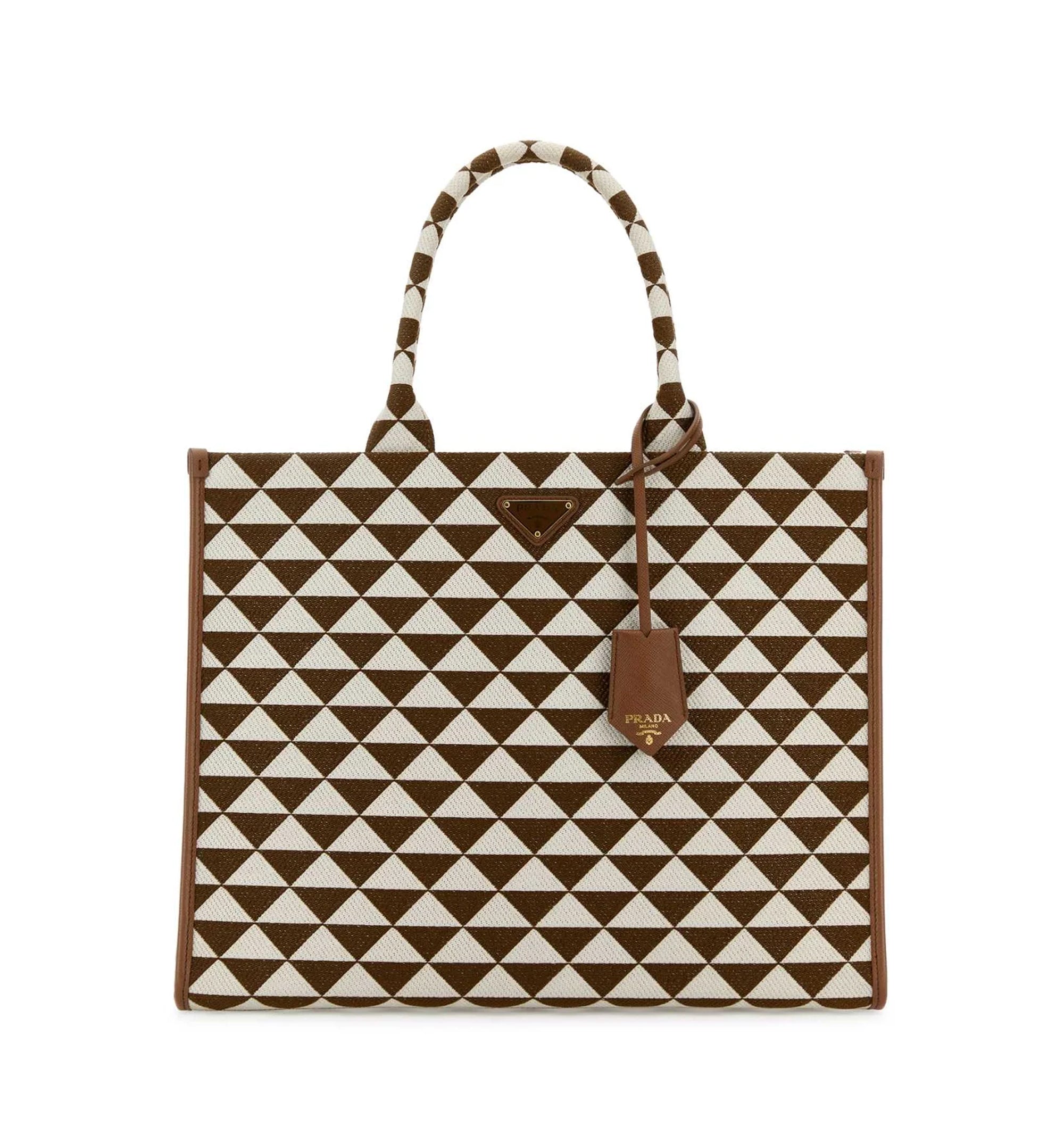 Embroidered Fabric Large Symbole Shopping Bag