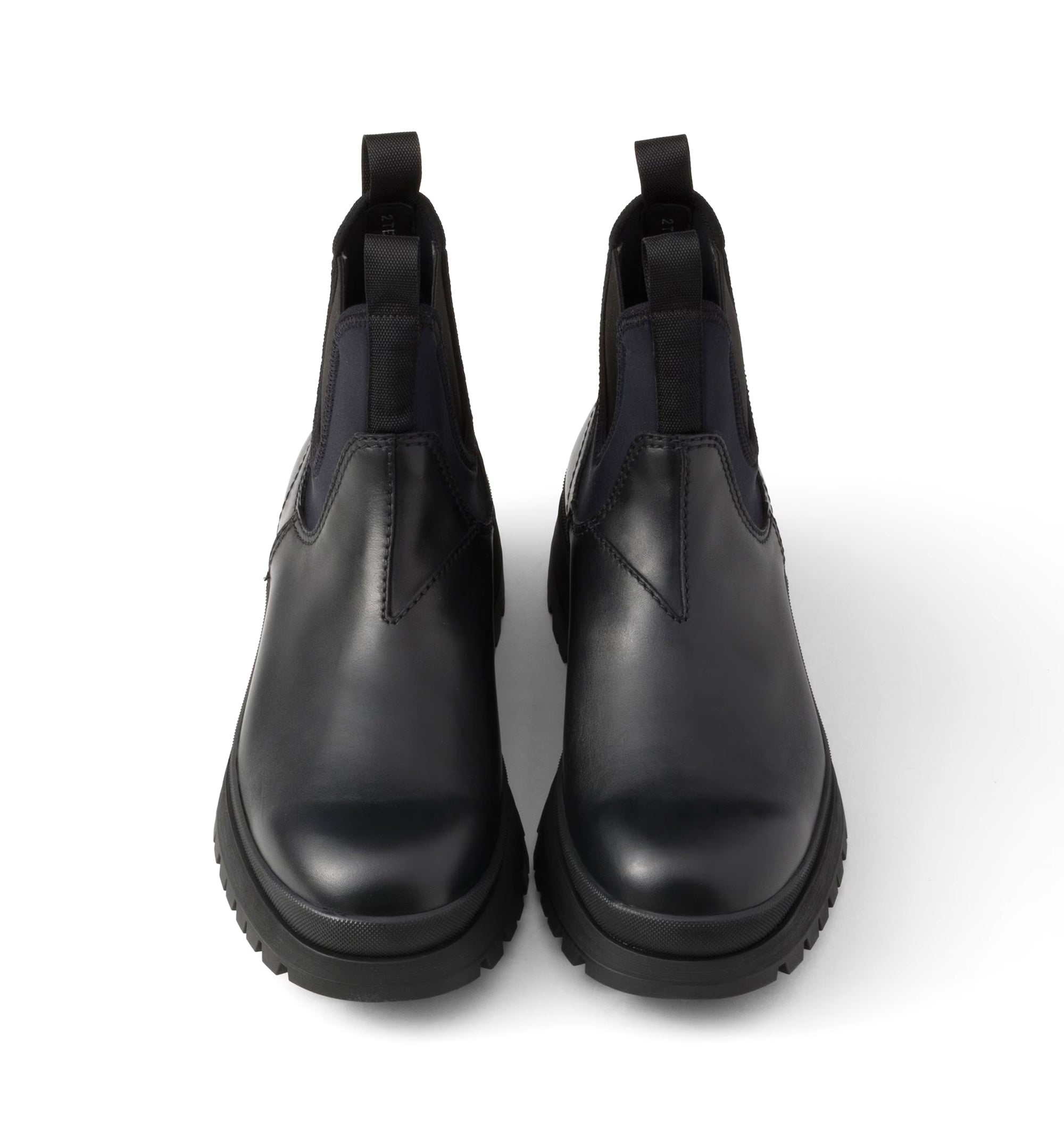 Leather and stretch fabric Brixxen boots