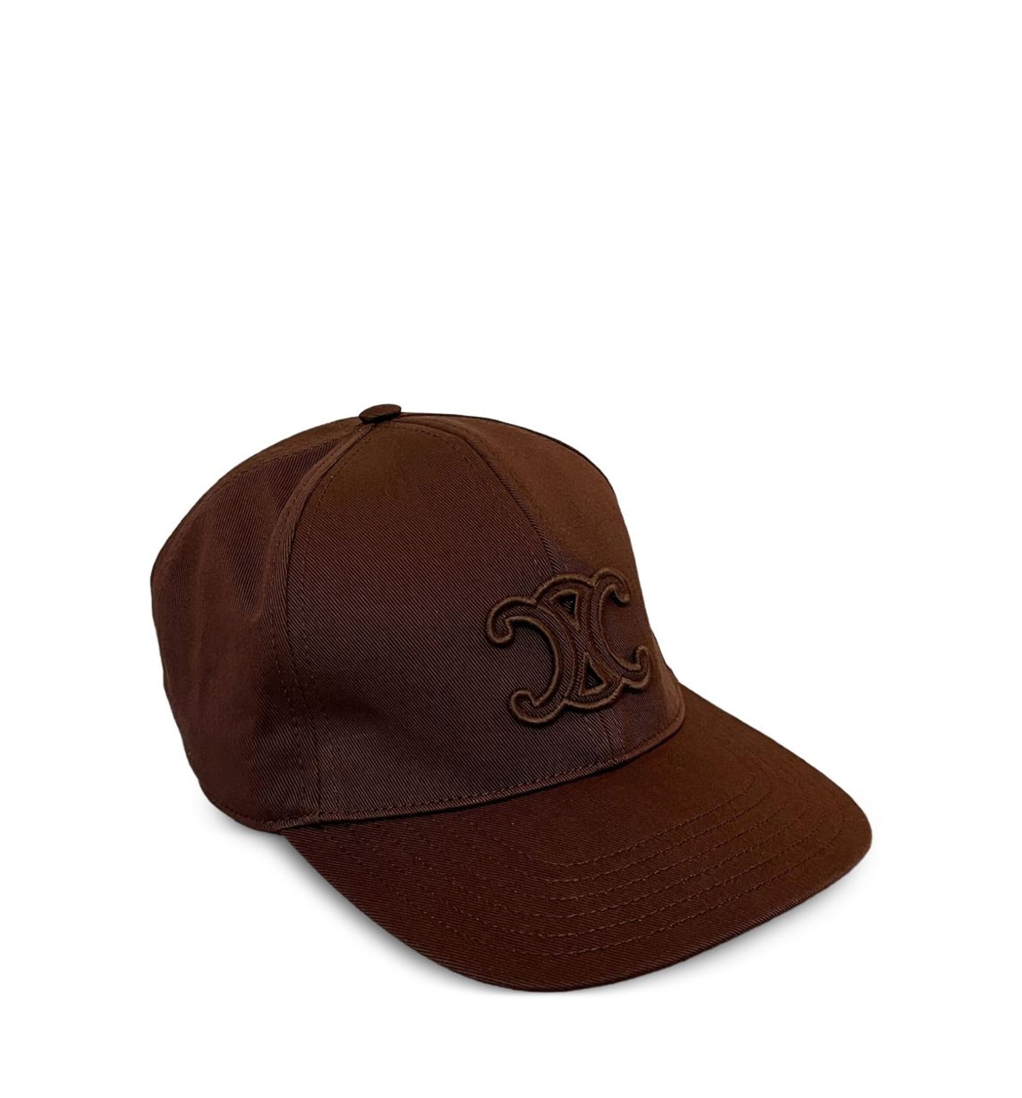 Triomphe Baseball Cap in Washed Cotton - Caramel
