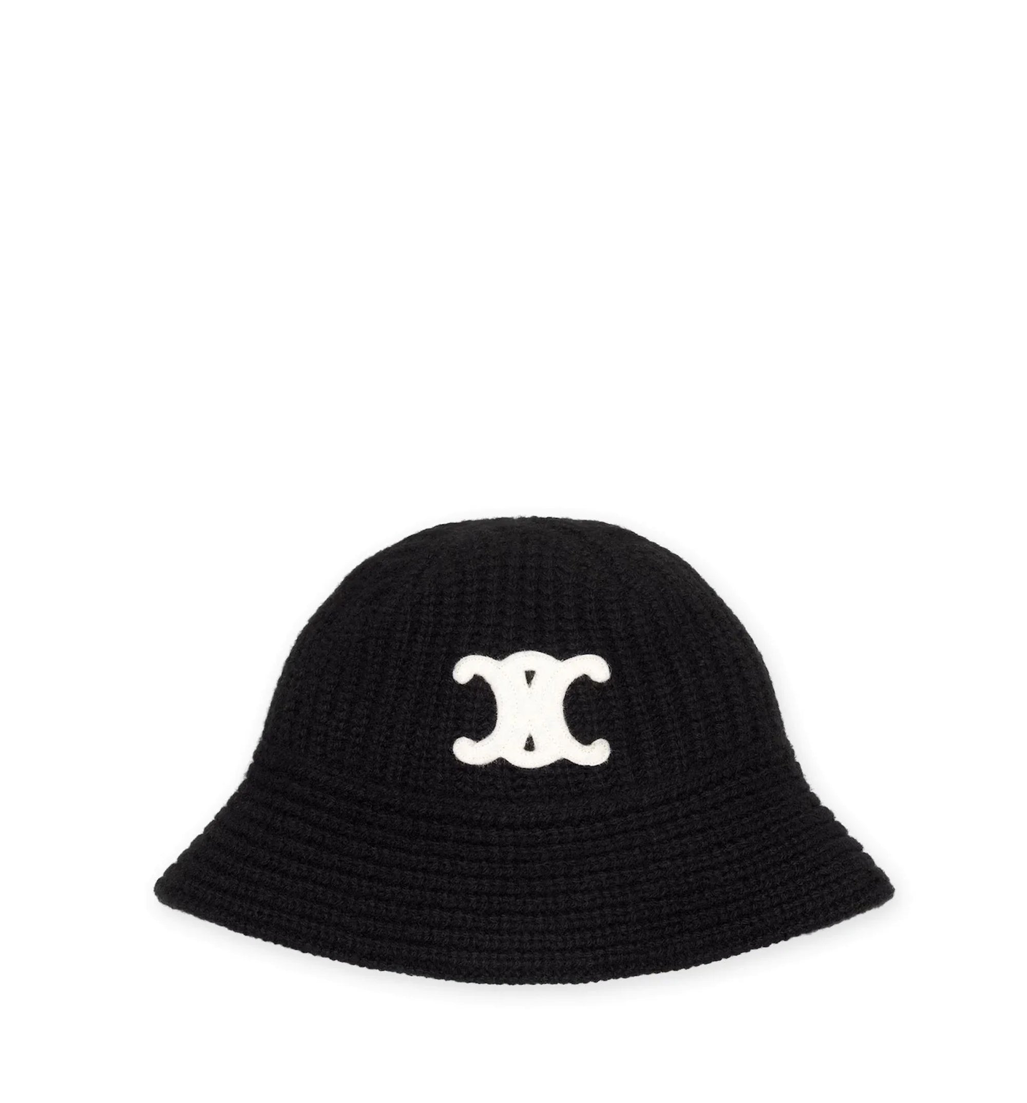 Triomphe Cloche Beanie in Cashmere - Black