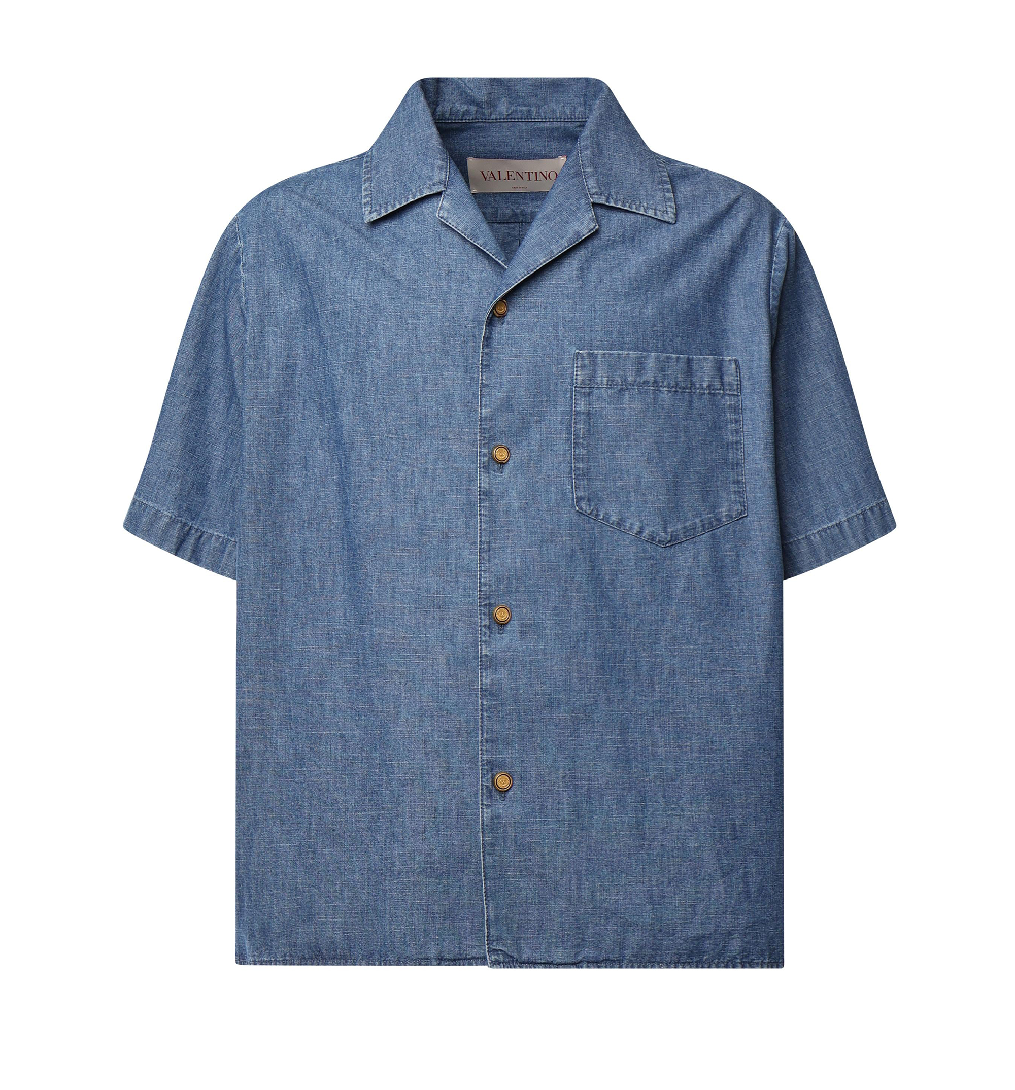 Denim Bowling Shirt in Denim