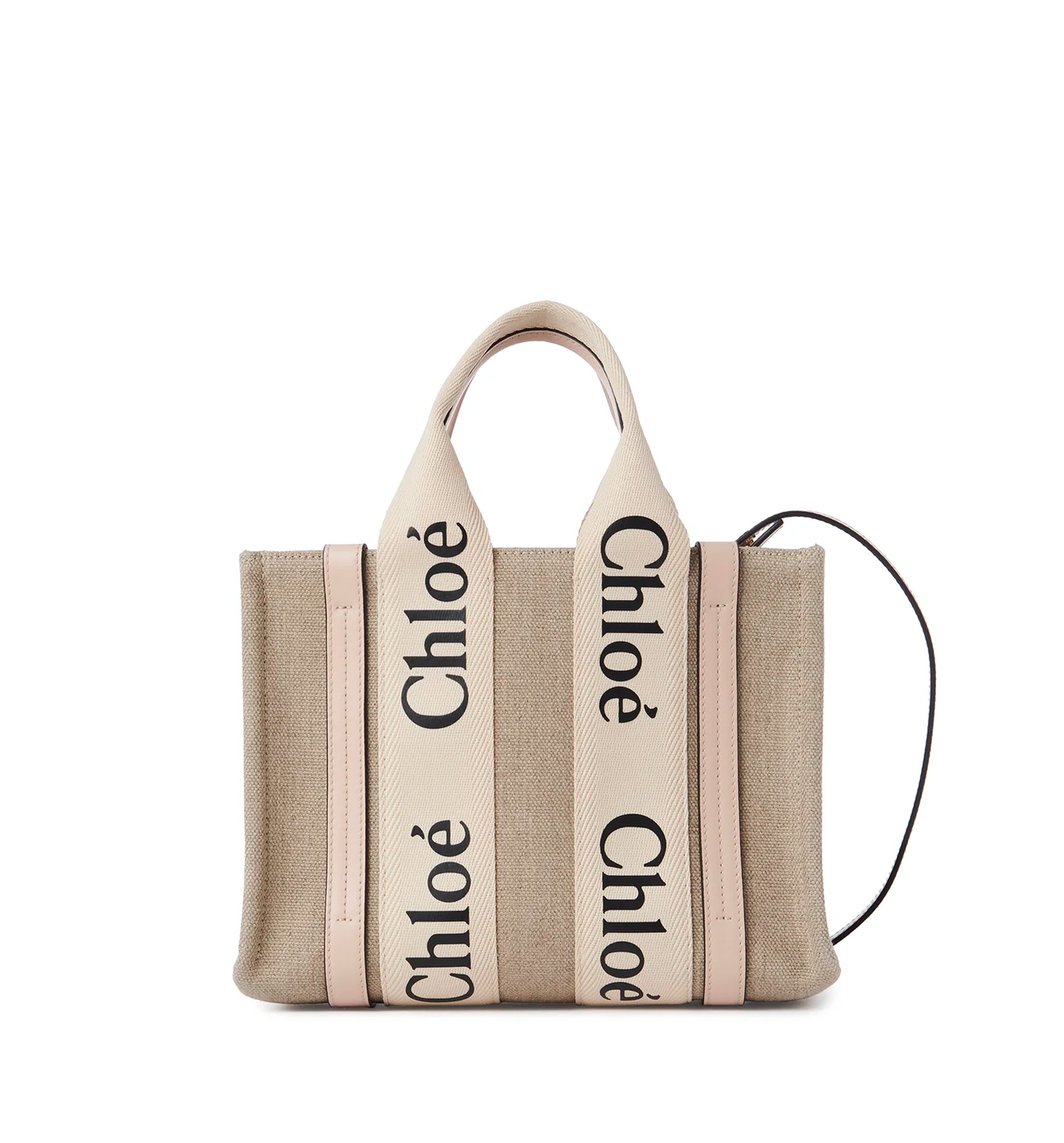 Small Woody Tote Bag in Linen
