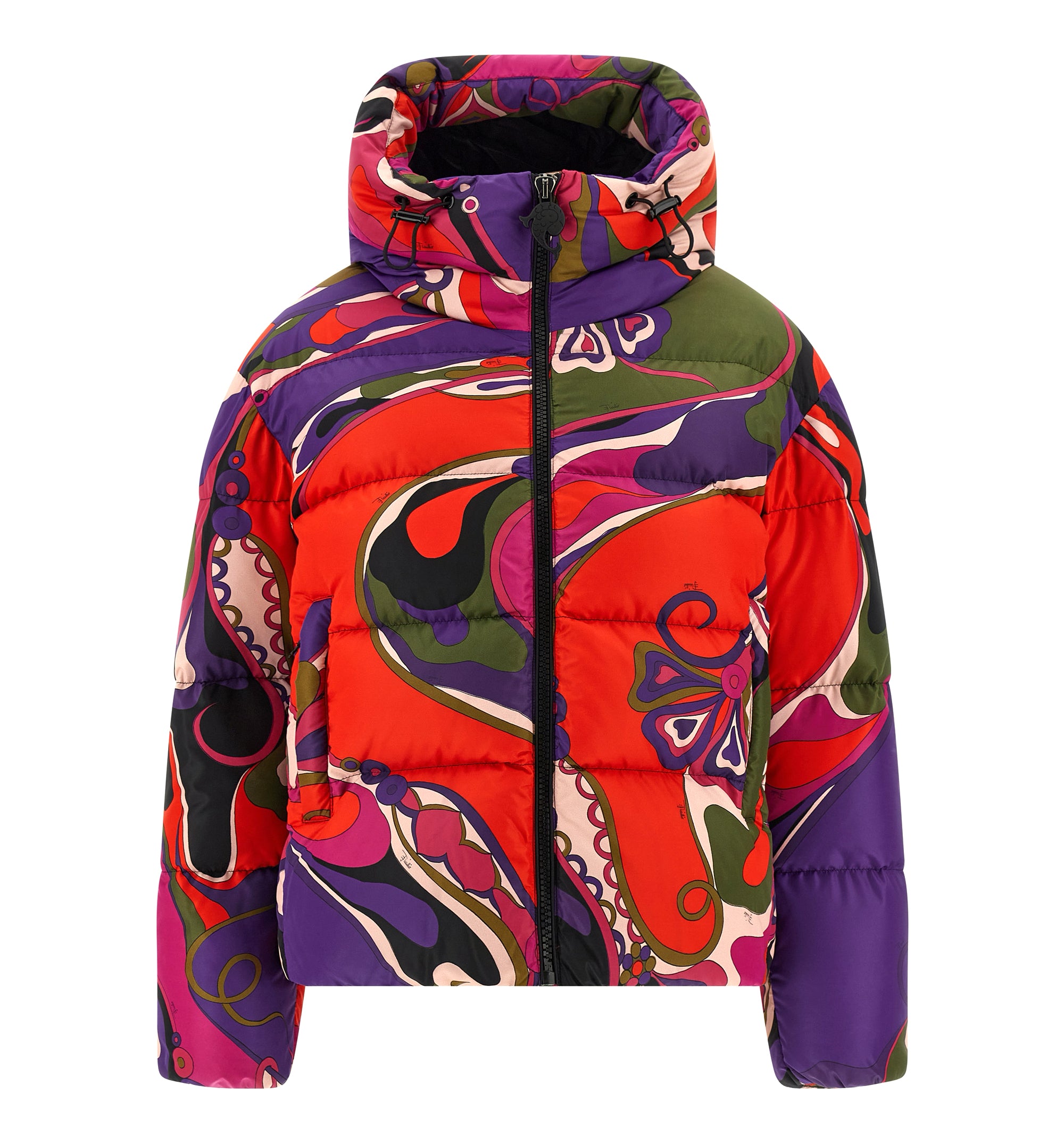 Orchidee Print Down Jacket