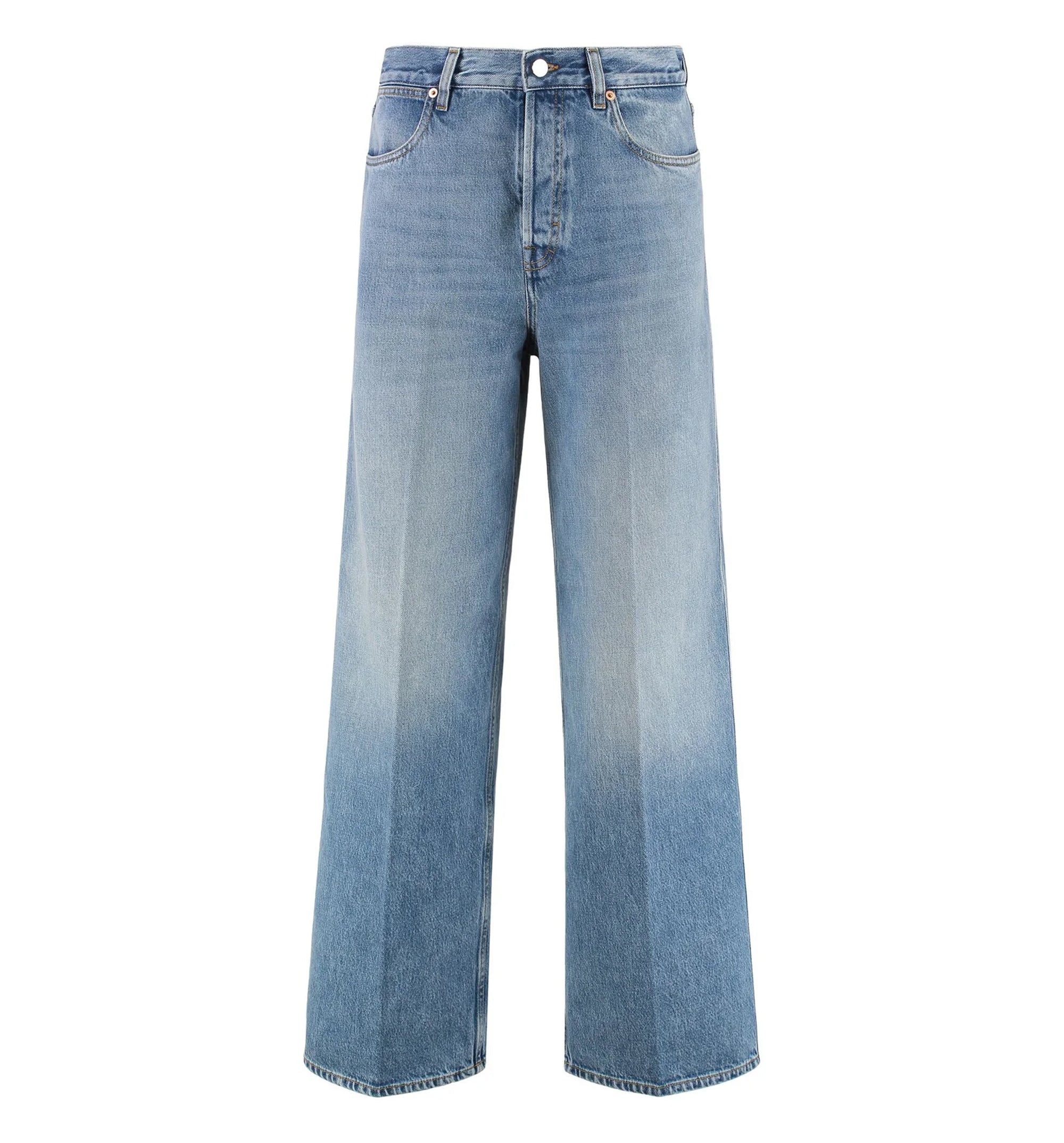 Wide Leg Denim Pants