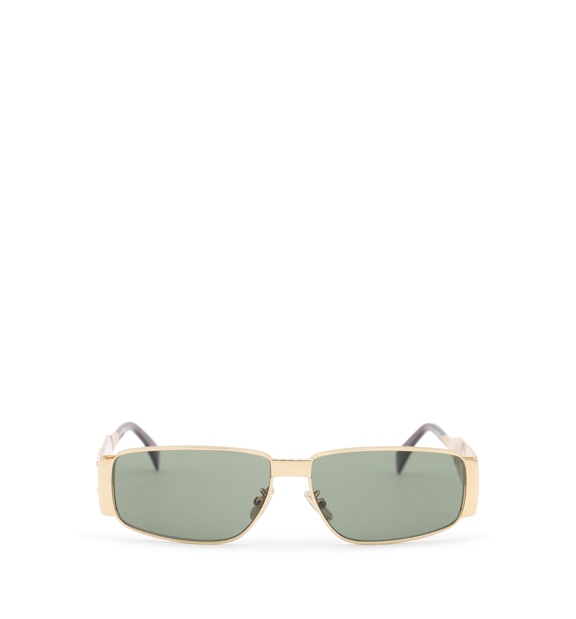 Triomphe Metal 06 Sunglasses in Metal - Gold/Green