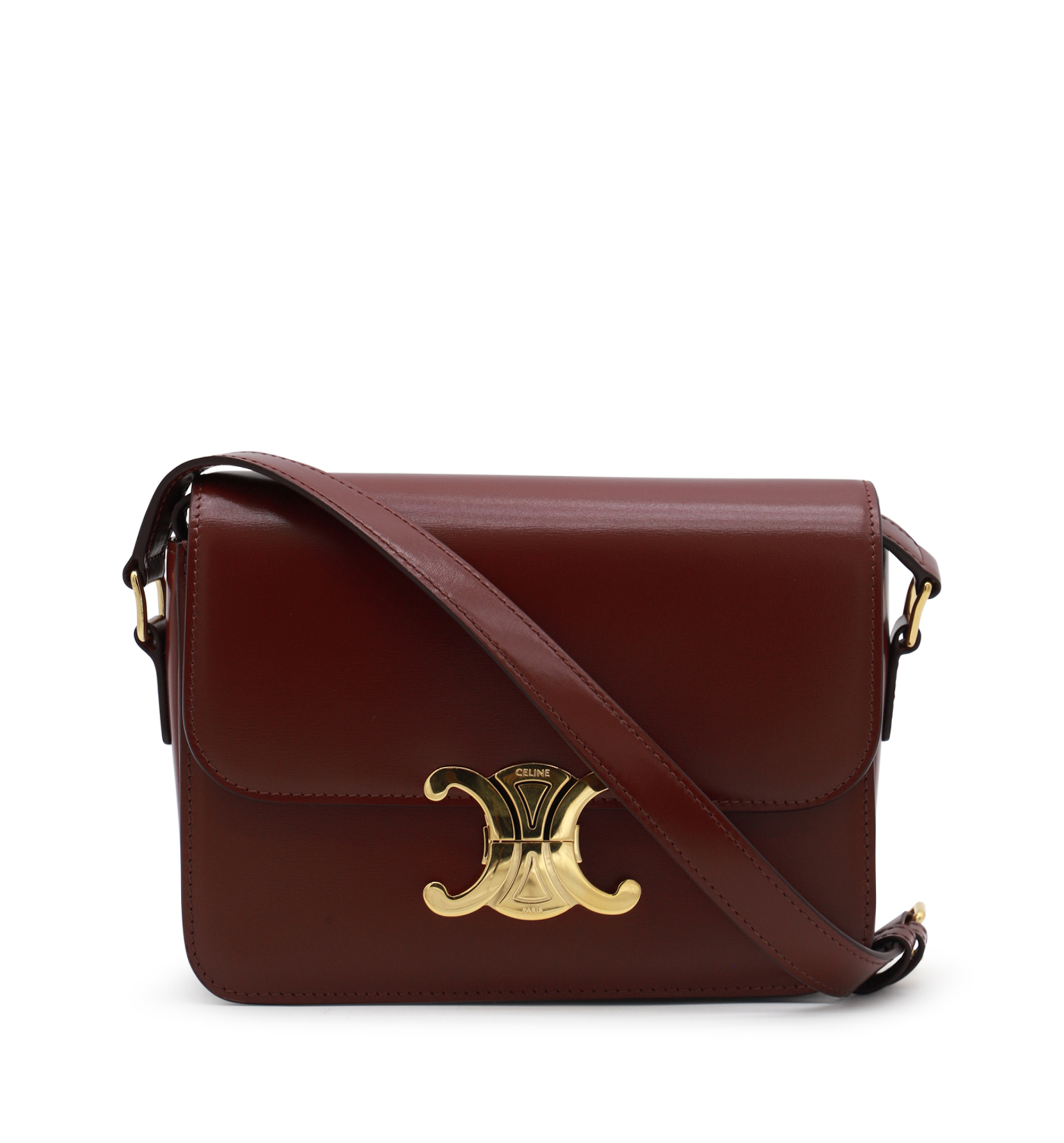 Teen Triomphe Bag in Shiny Calfskin