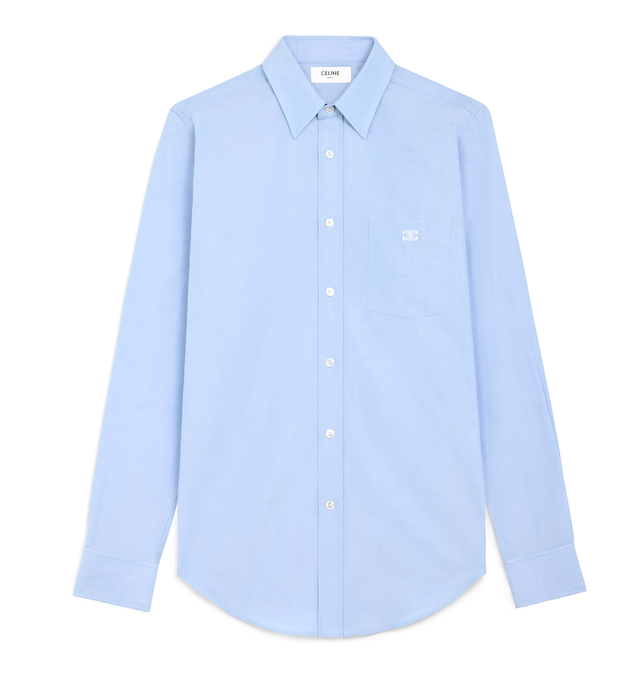 Loose Oxford Shirt in Cotton - Light Blue