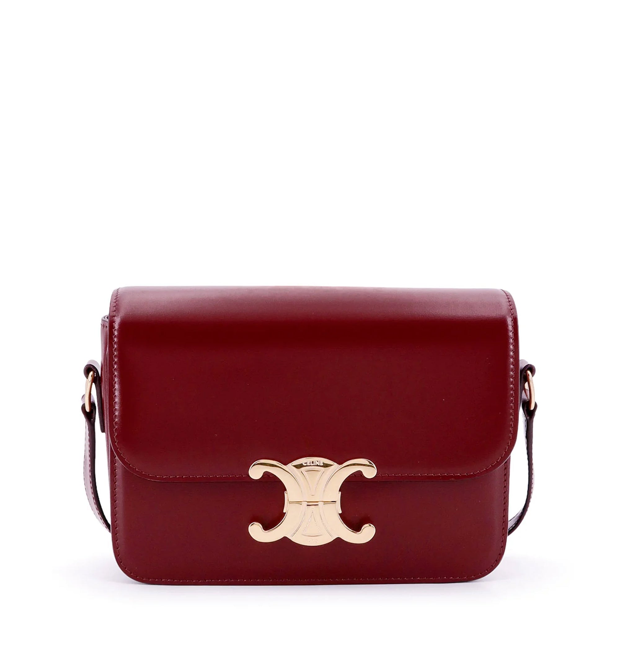 Teen Triomphe Bag In Shiny Calfskin