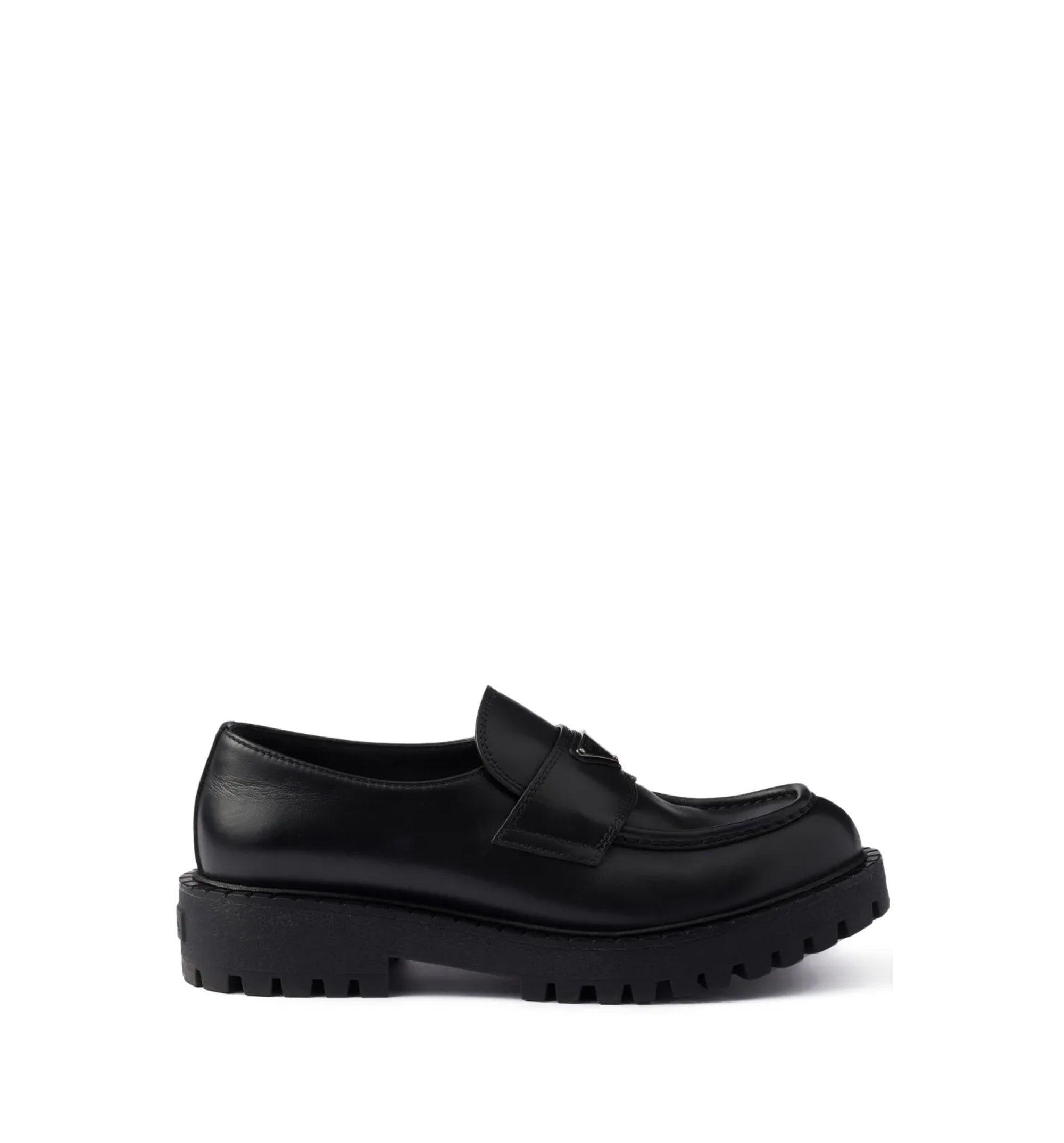 Brushed Leather Loafers