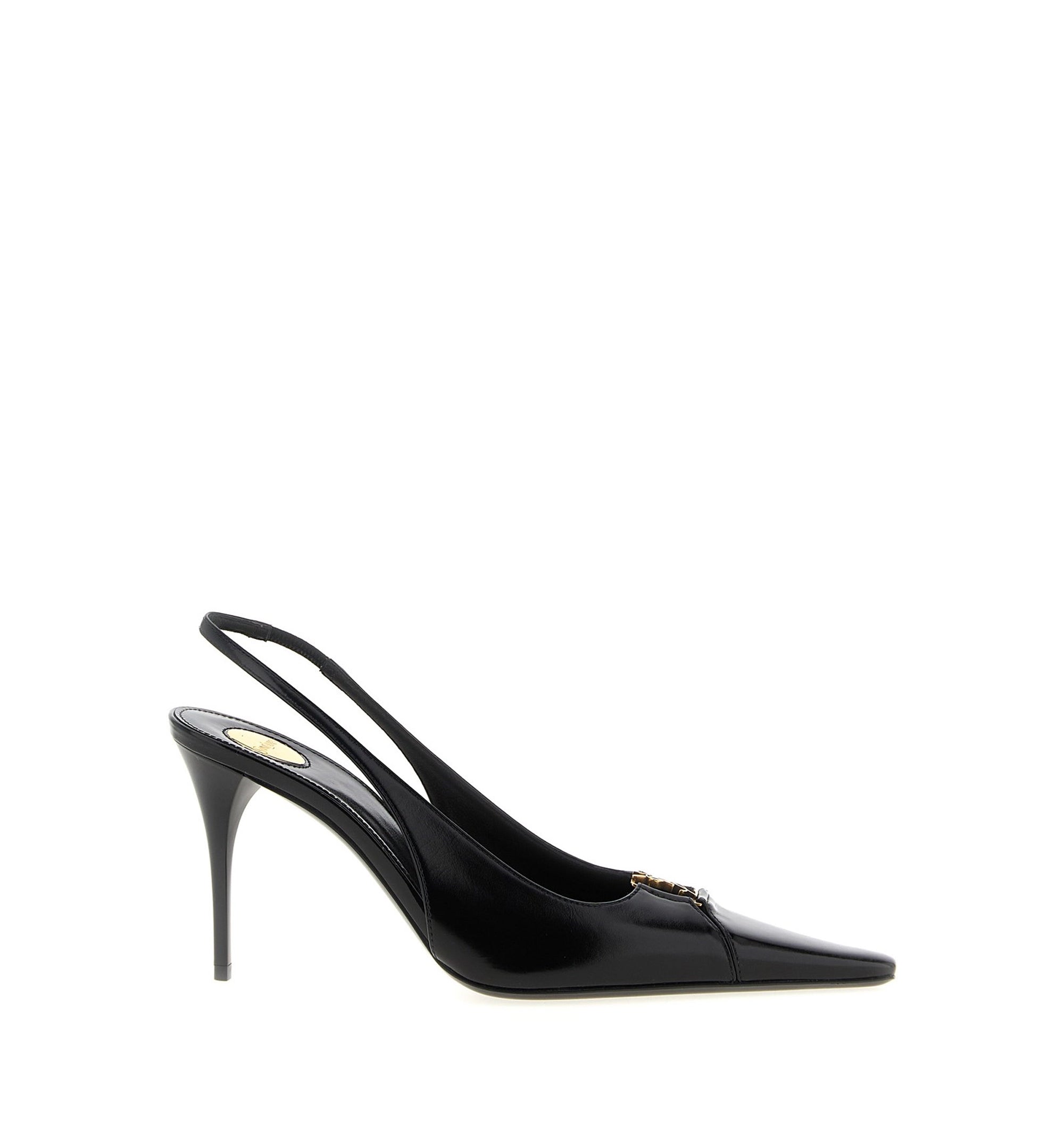 Babylone Breteuil Slingback Pumps in Smooth Leather