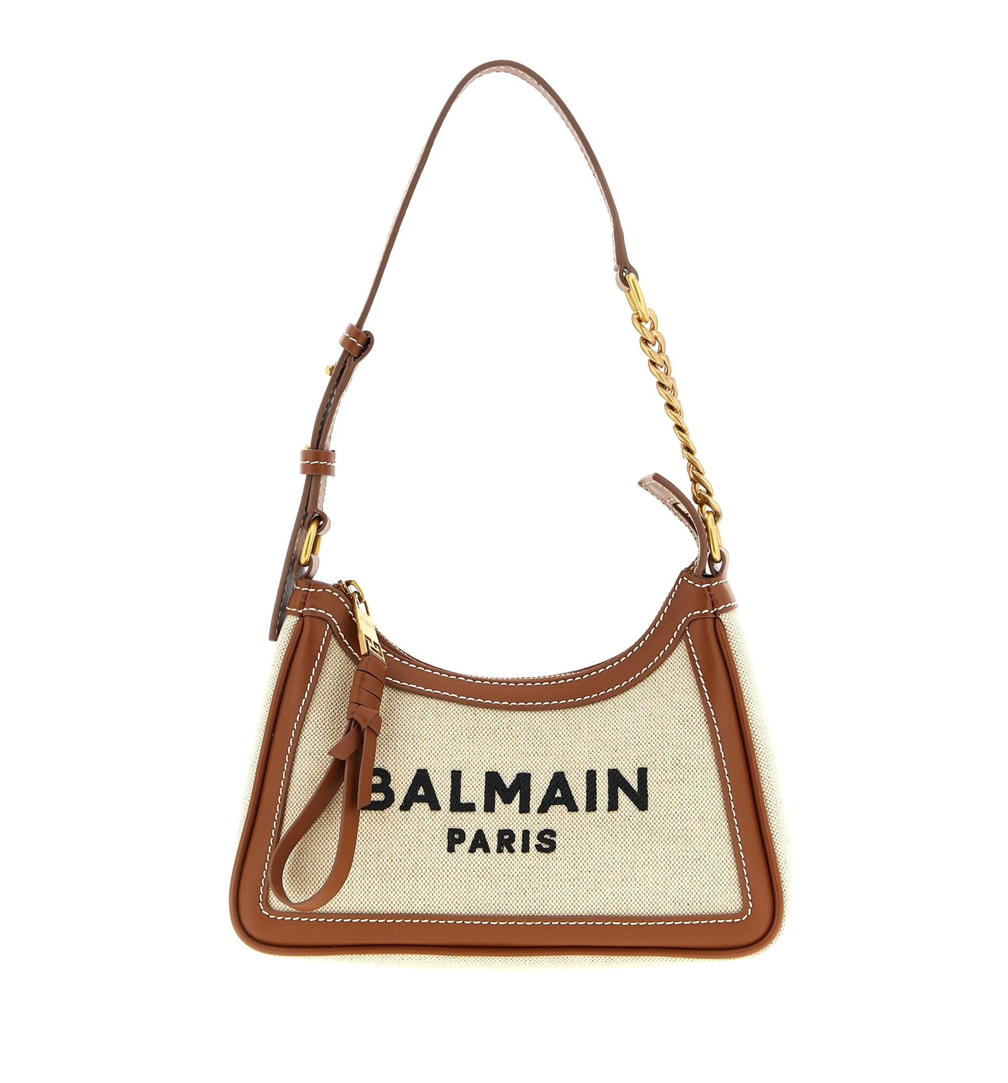 B-Army Shoulder Canvas And Leather Bag