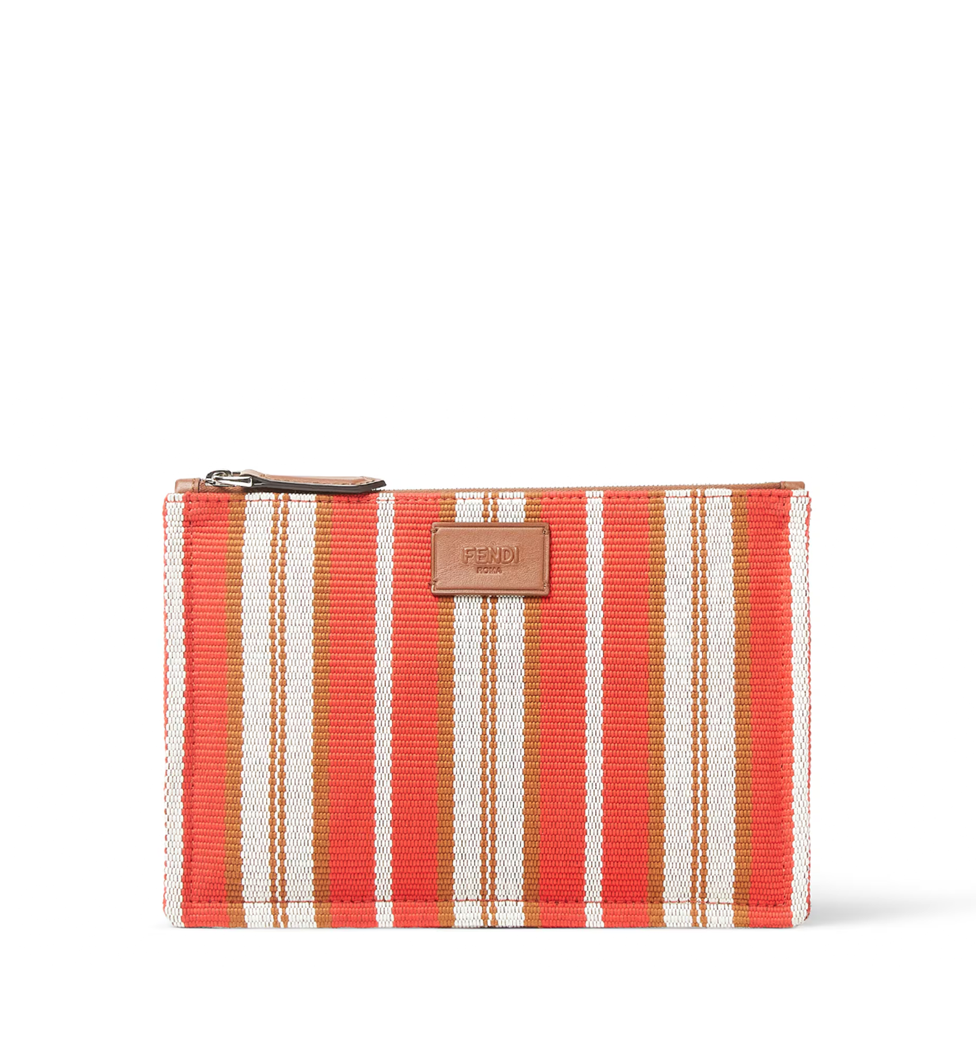 Signature Flat Canvas Pouch