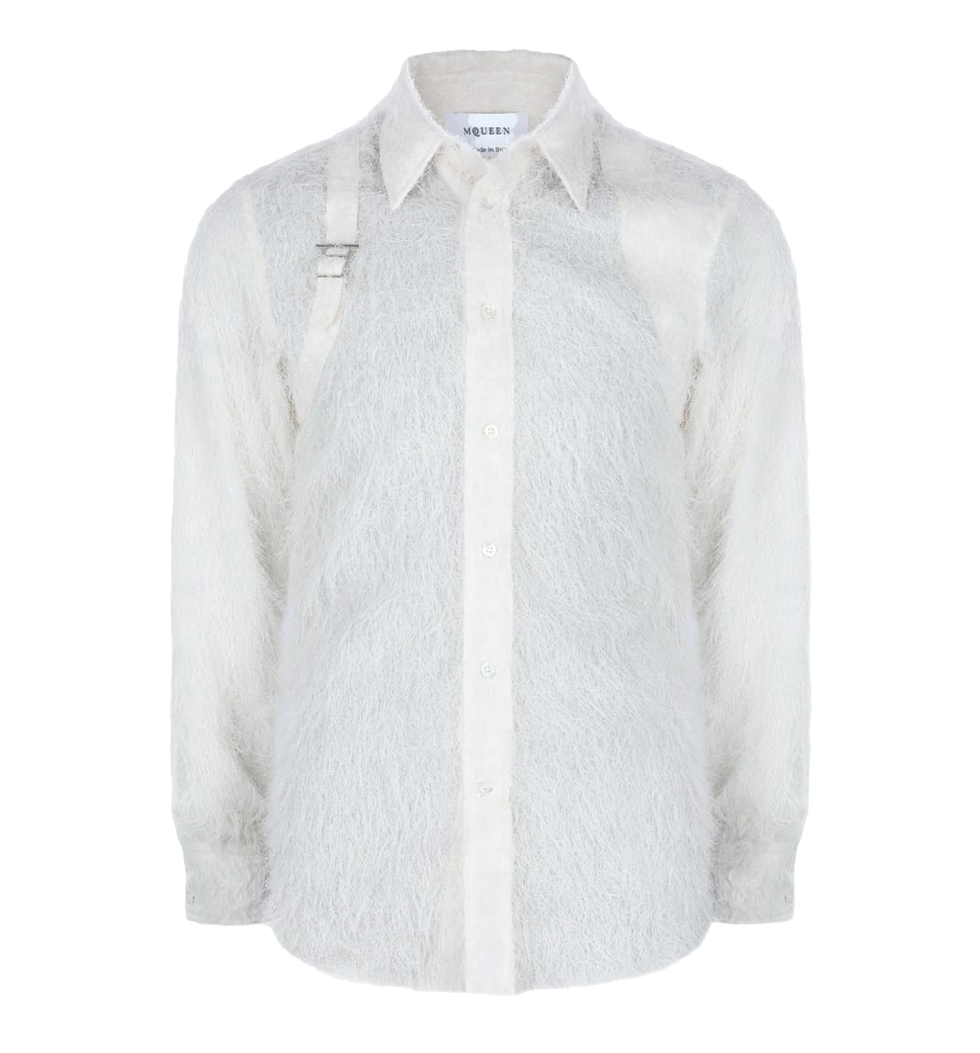 Buckle Detailed Fringed Shirt