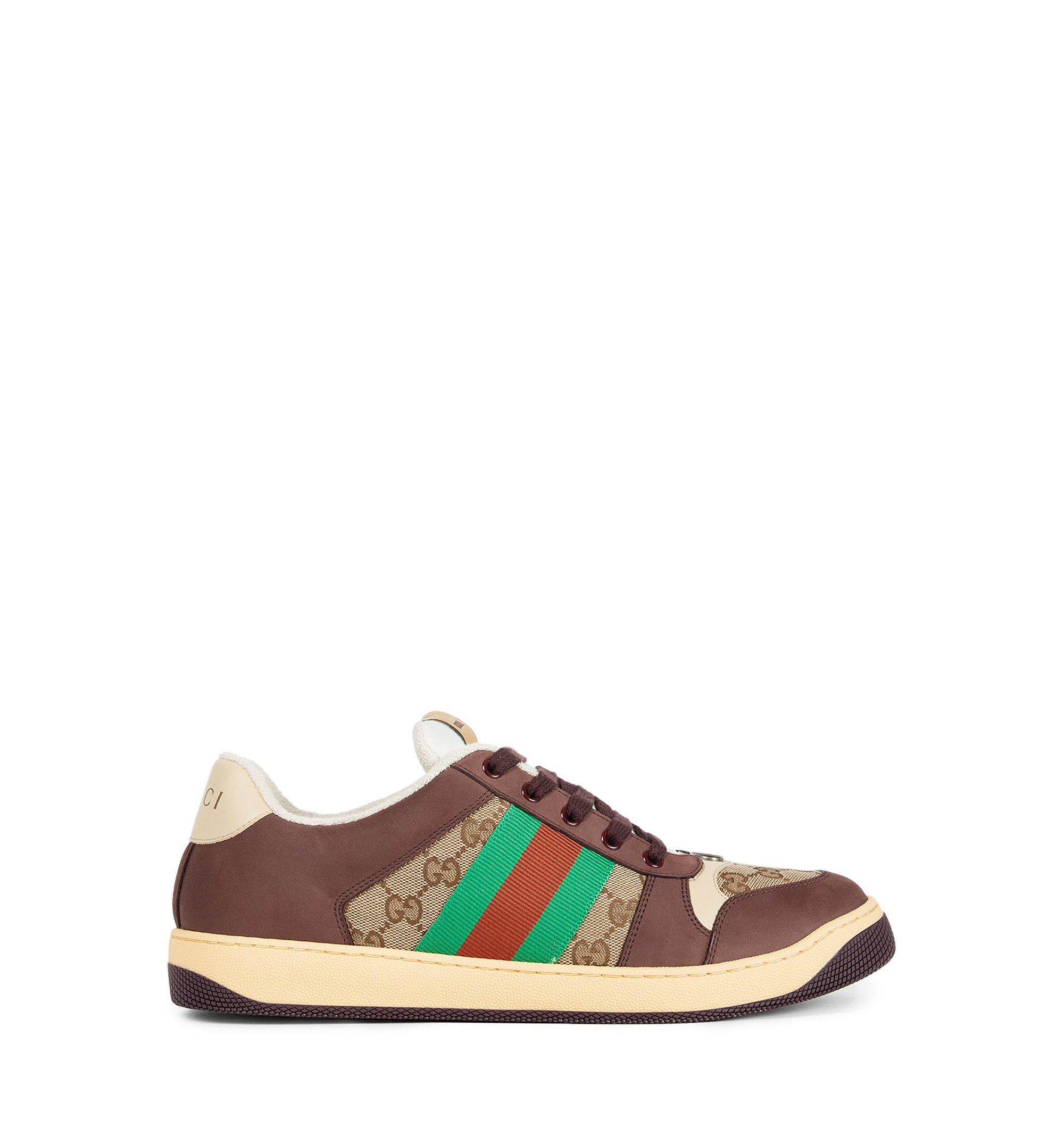 Contemporary low top sneakers stripes - Brown