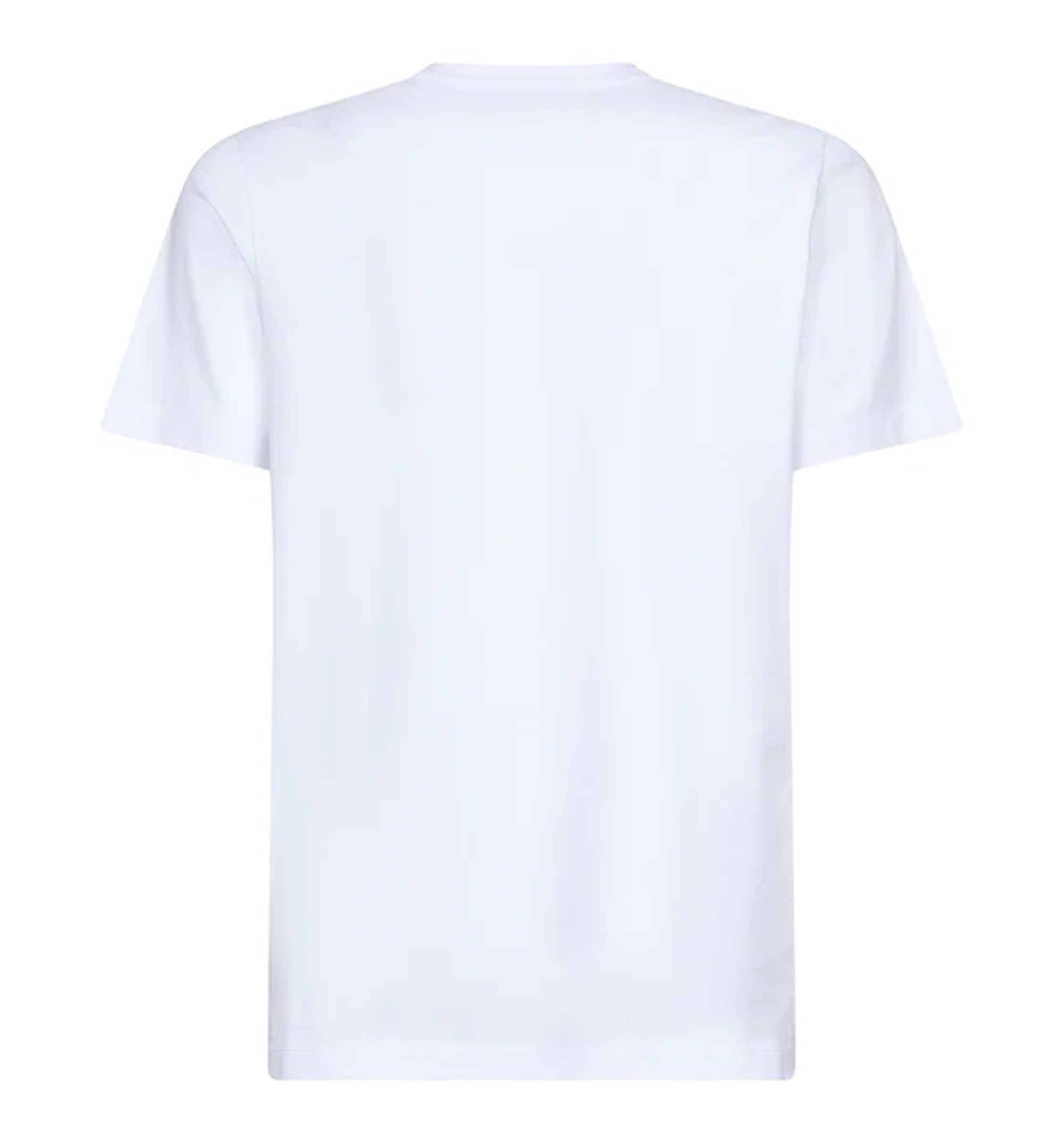 Flocked Logo Cotton T-Shirt