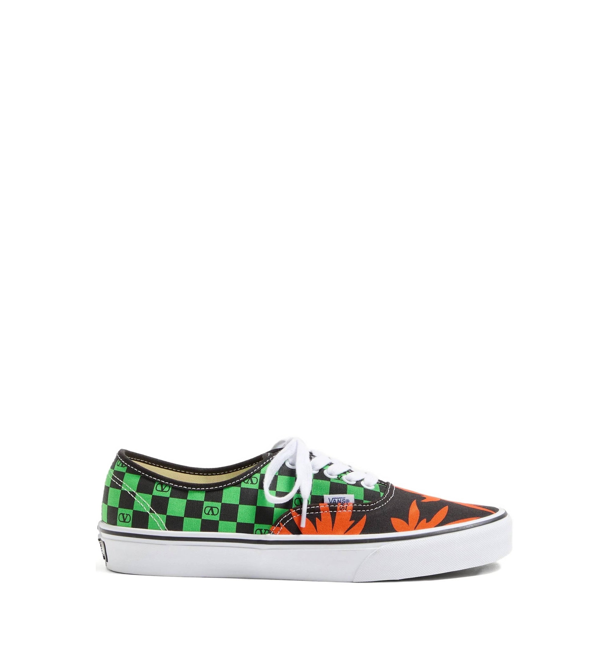 Valentino Garavani And Vans Low-Top Trainer In Fabric With VLogo Checkerboard Print