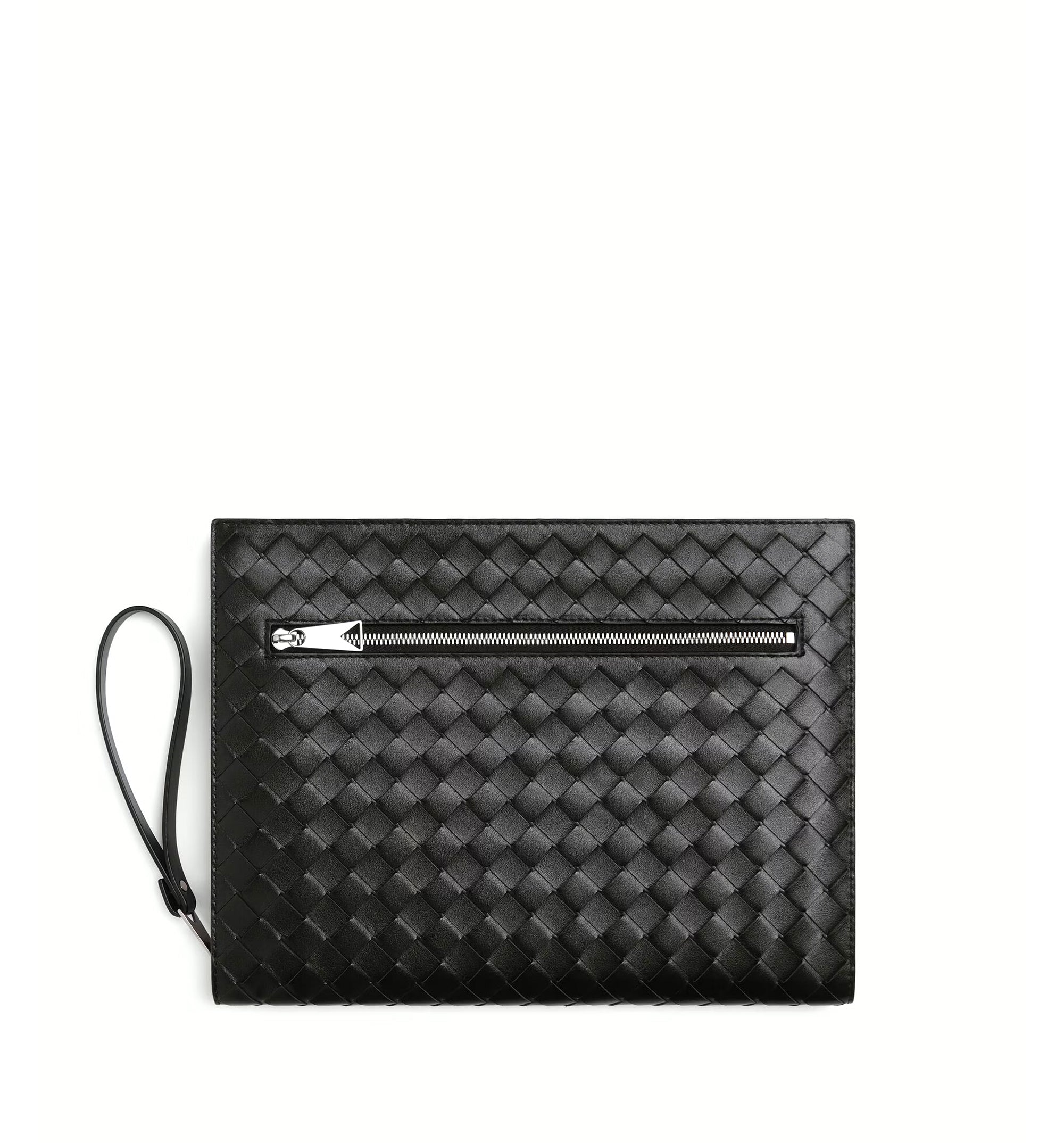 Intrecciato Document Case With Wristlet