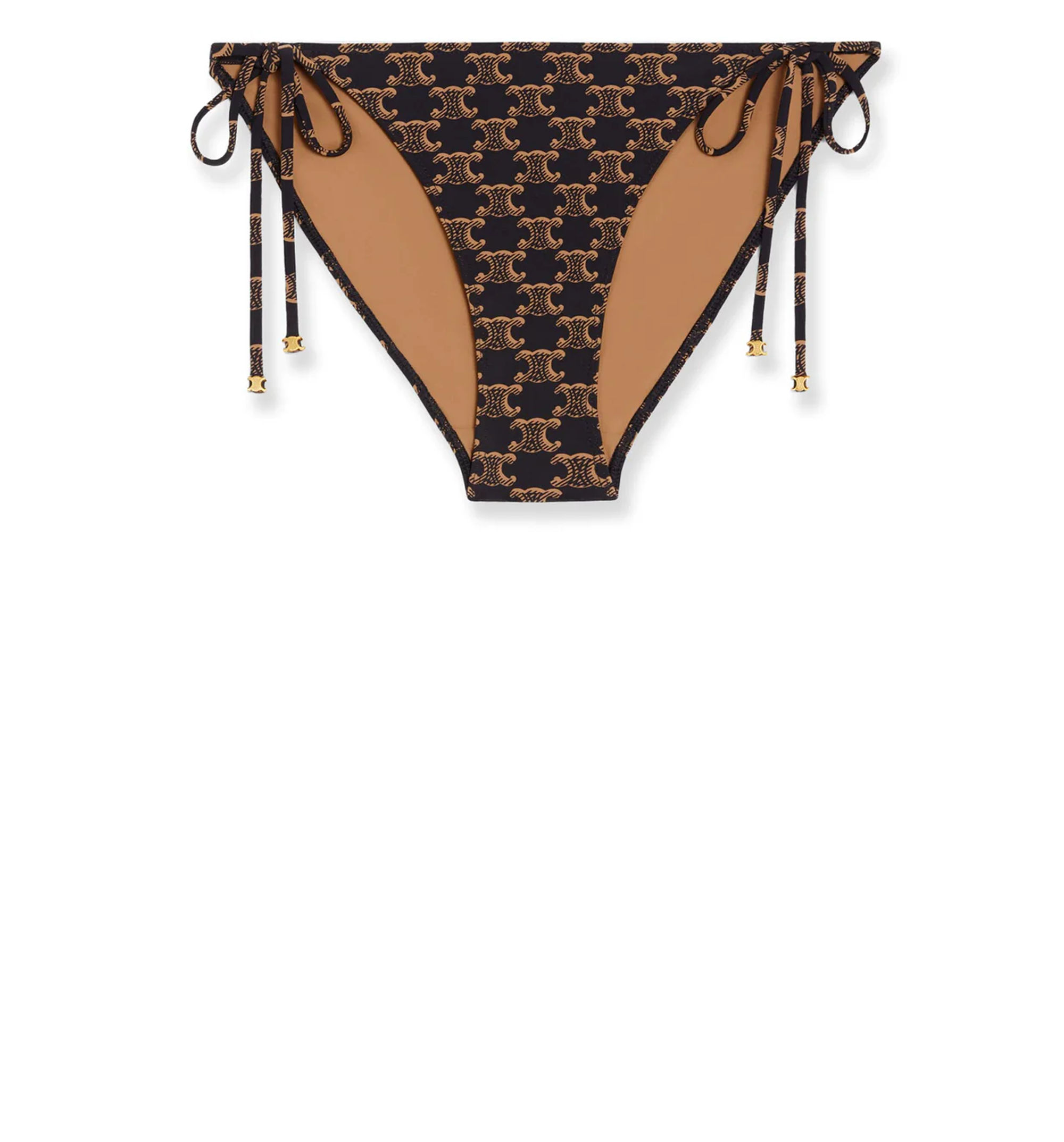 Swimsuit Bottom in Monogram Jersey - Toffee/Brown