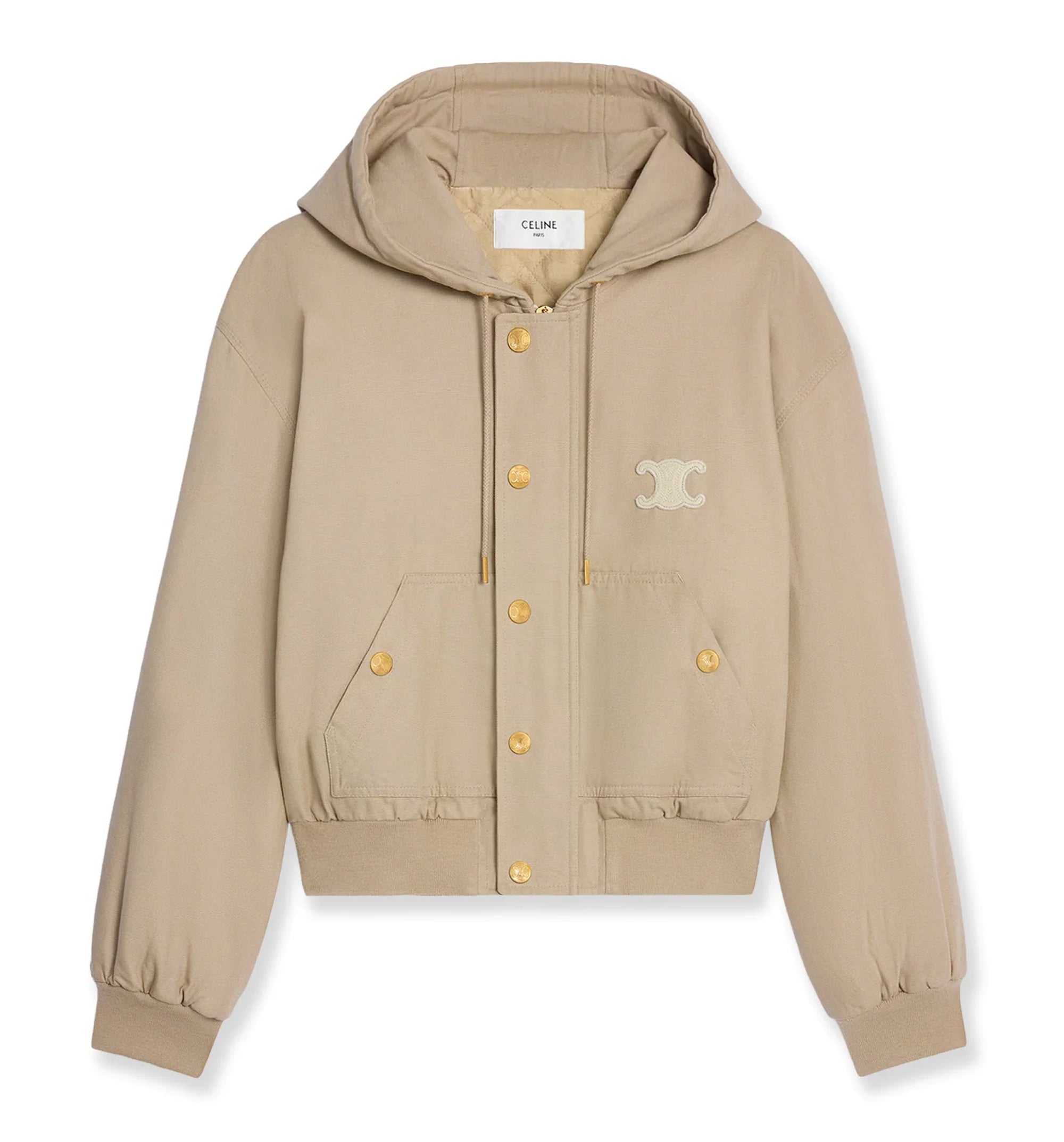 Triomphe Blouson Jacket In Oxford Cotton