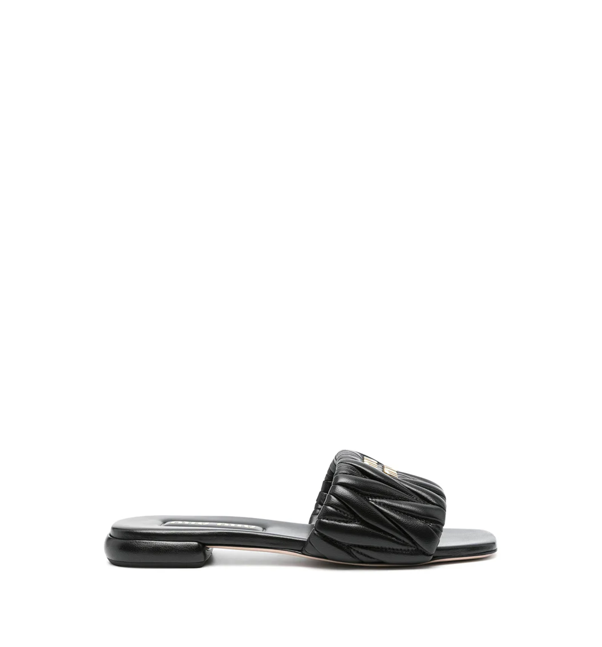Matelassé Nappa Leather Slides