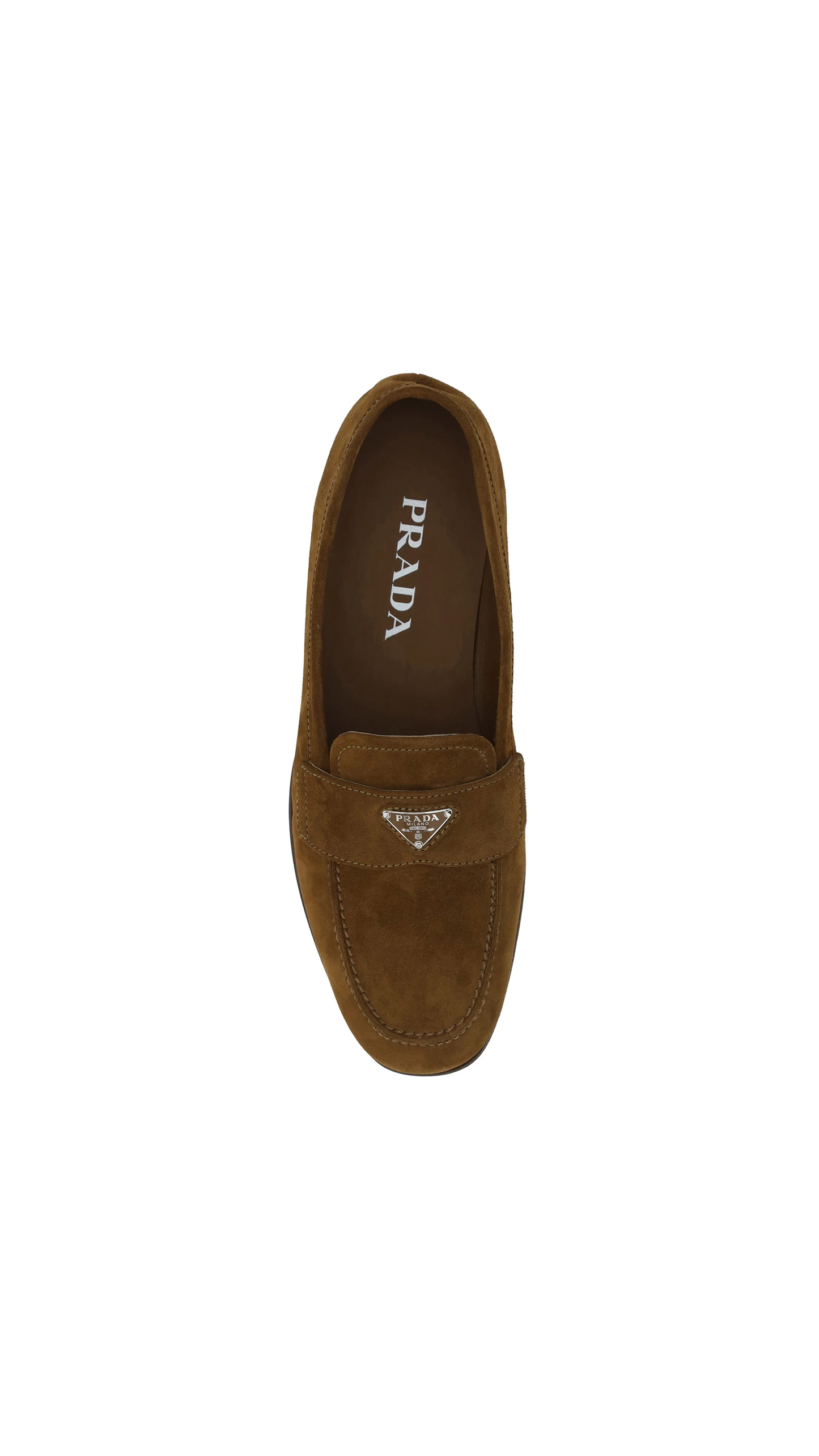 Suede Leather Loafers - Tobacco