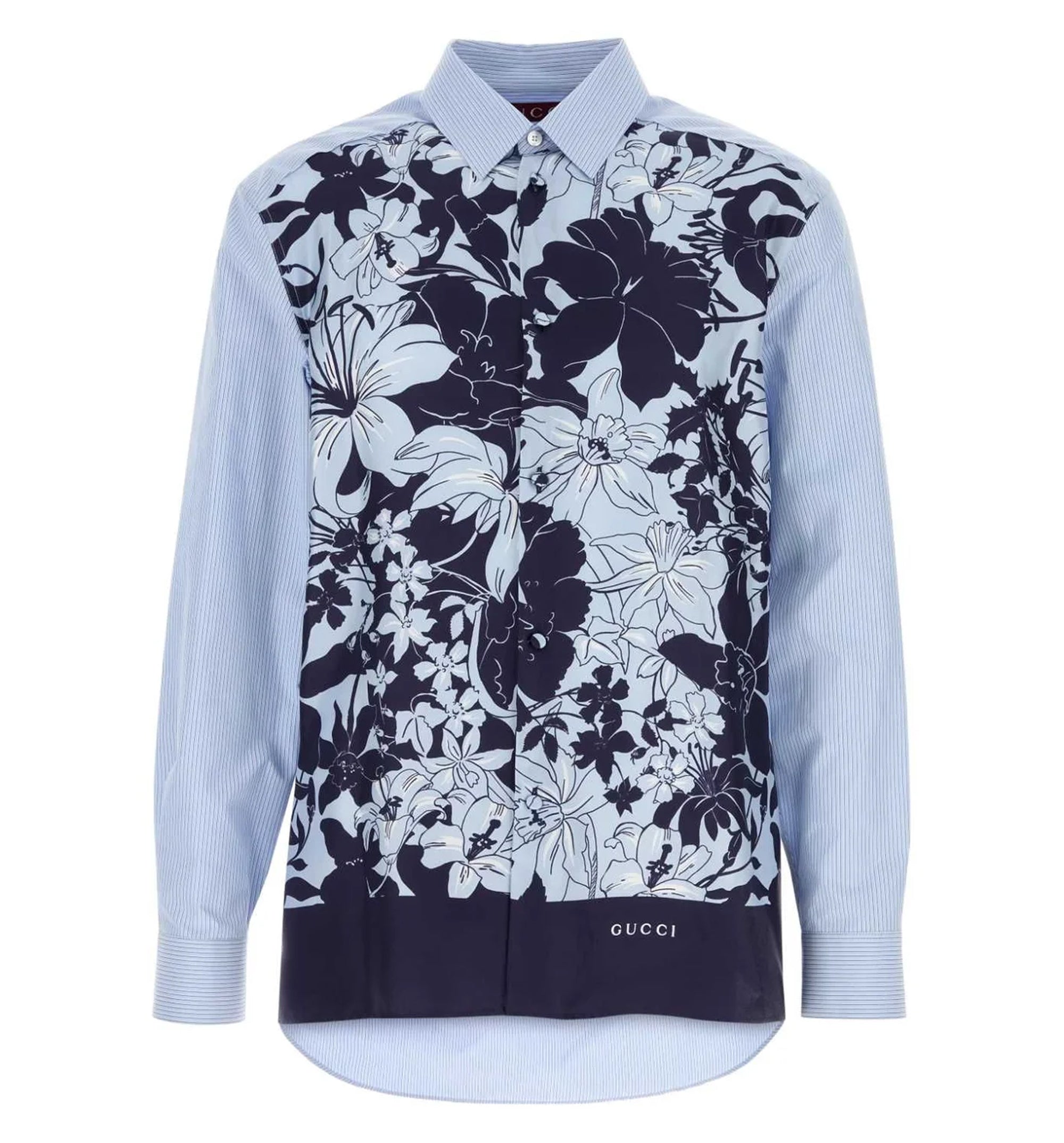 Printed Cotton Silk Twill Shirt