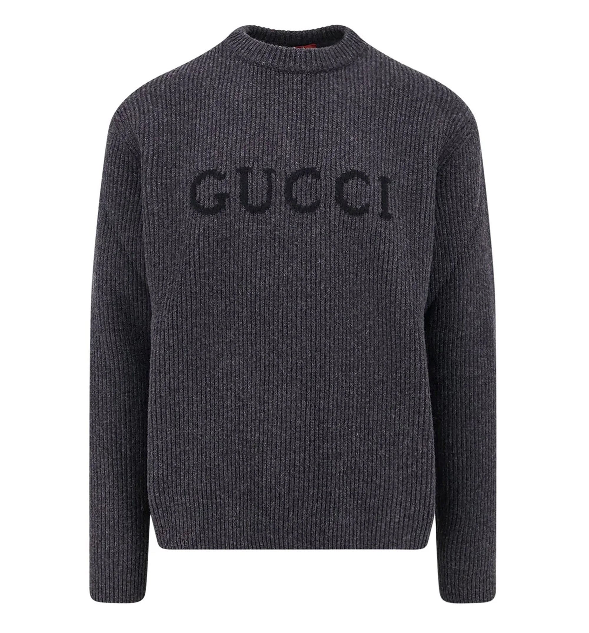 Wool Cashmere Rib Knit Sweater