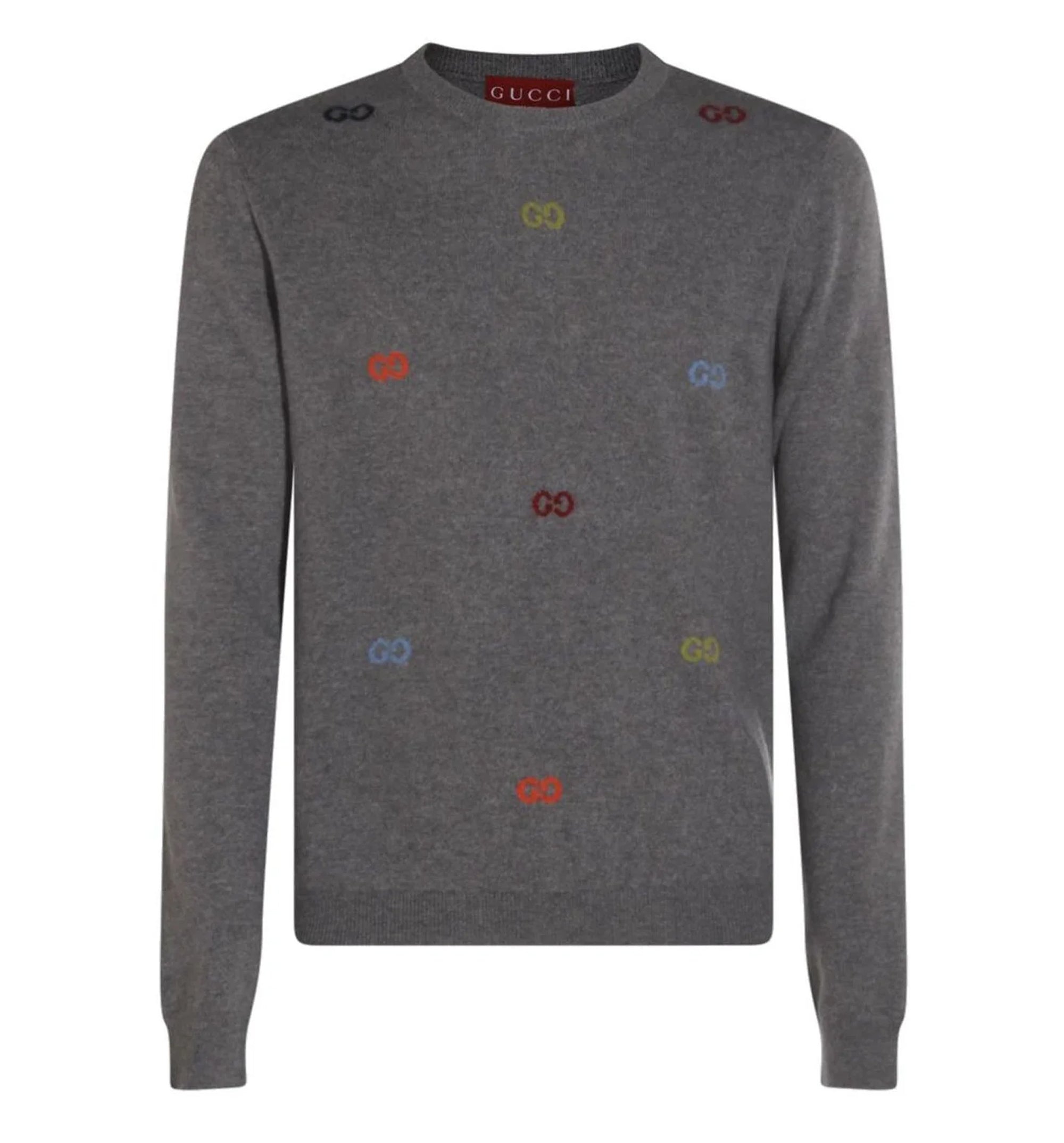 Fine Cashmere Sweater With Intarsia