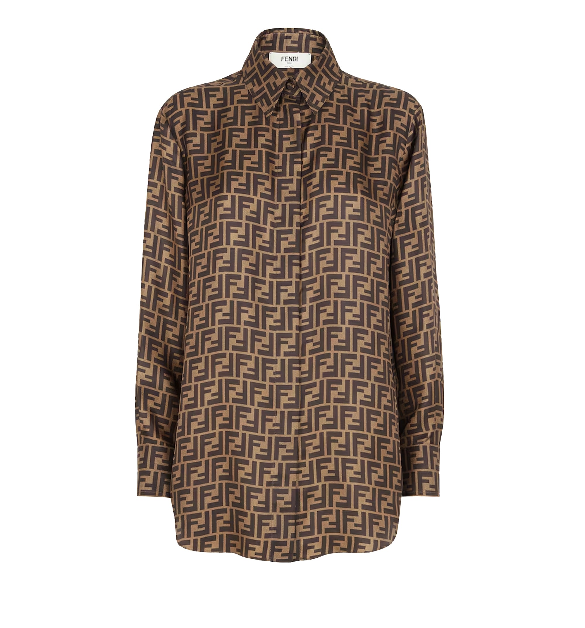 Silk FF Motif Shirt