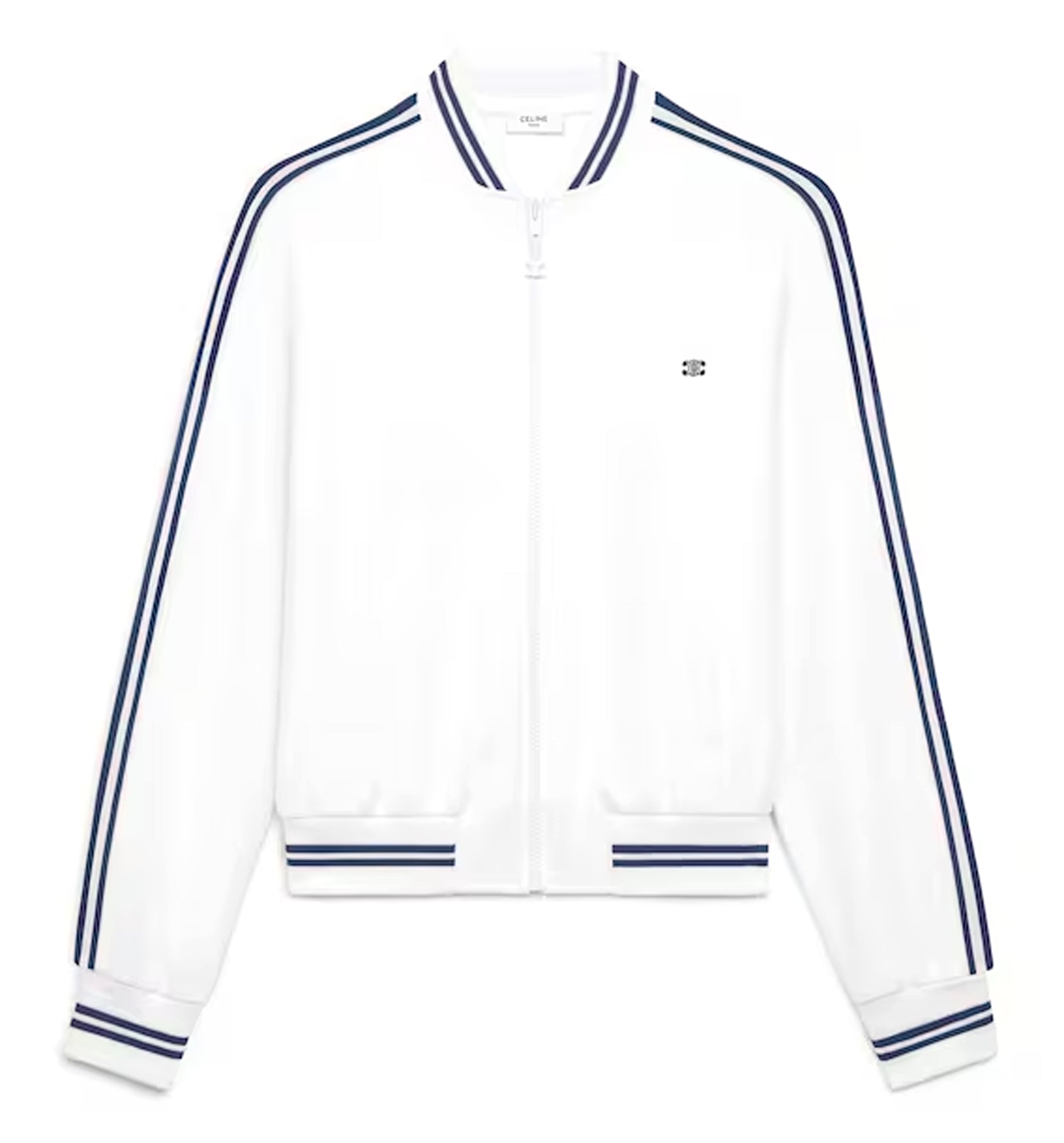 Triomphe Tracksuit in Double Face Jersey - Off White/Navy