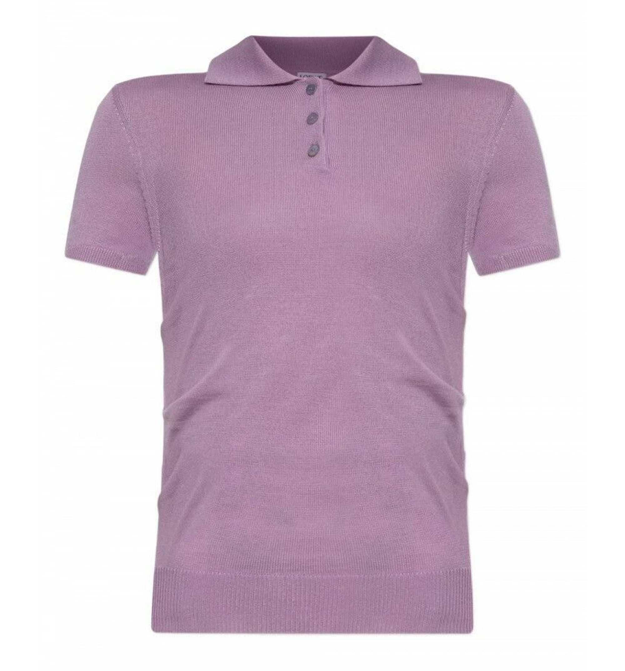 Short Sleeve Polo Sweater In Cashmere And Silk